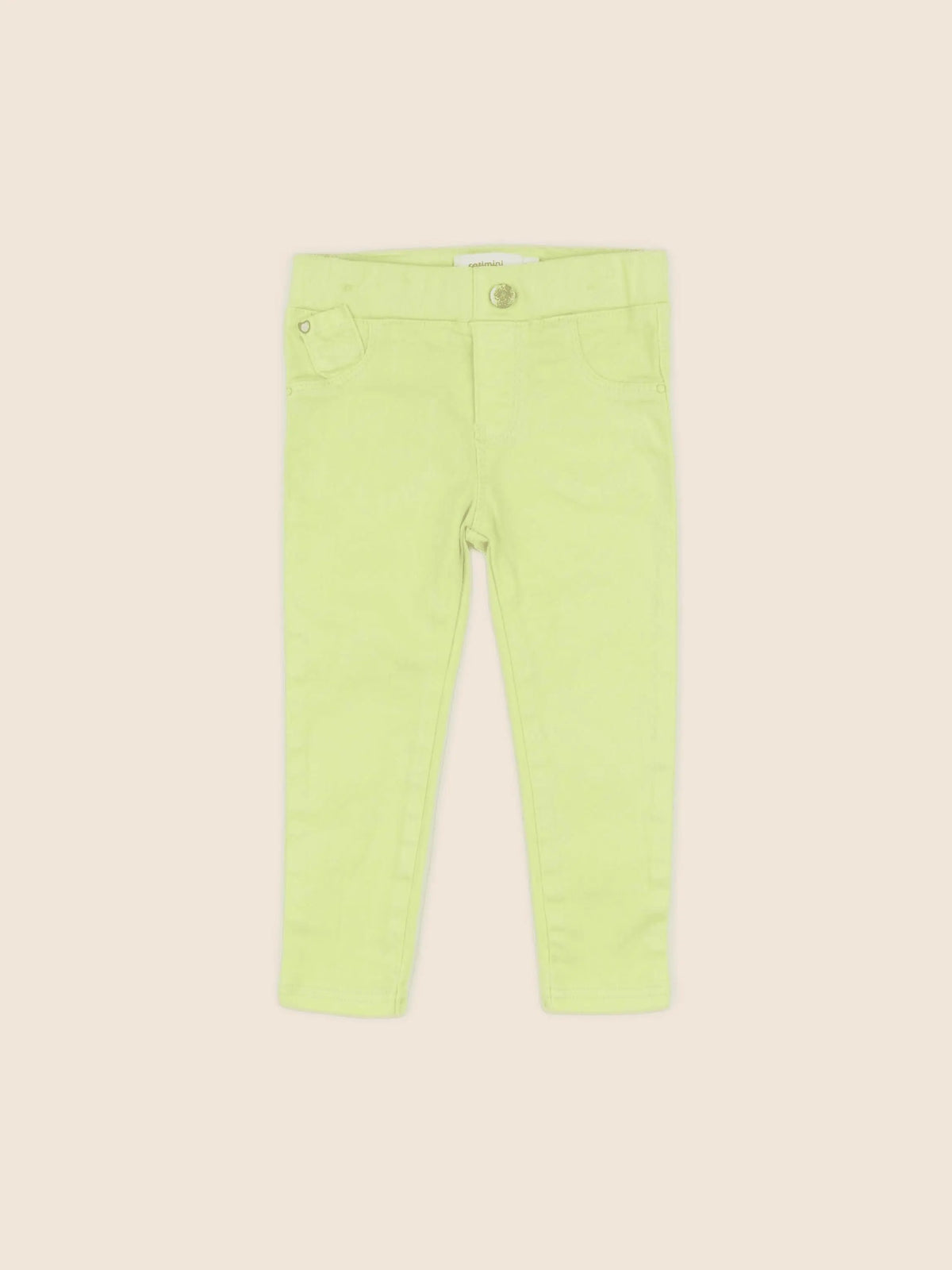 Catimini - jegging jaune fluo - 2 ans