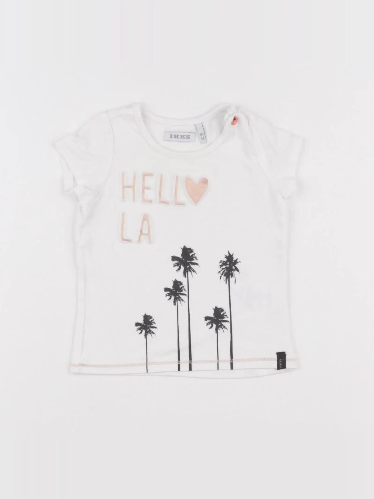 IKKS - tee-shirt blanc - 6 mois