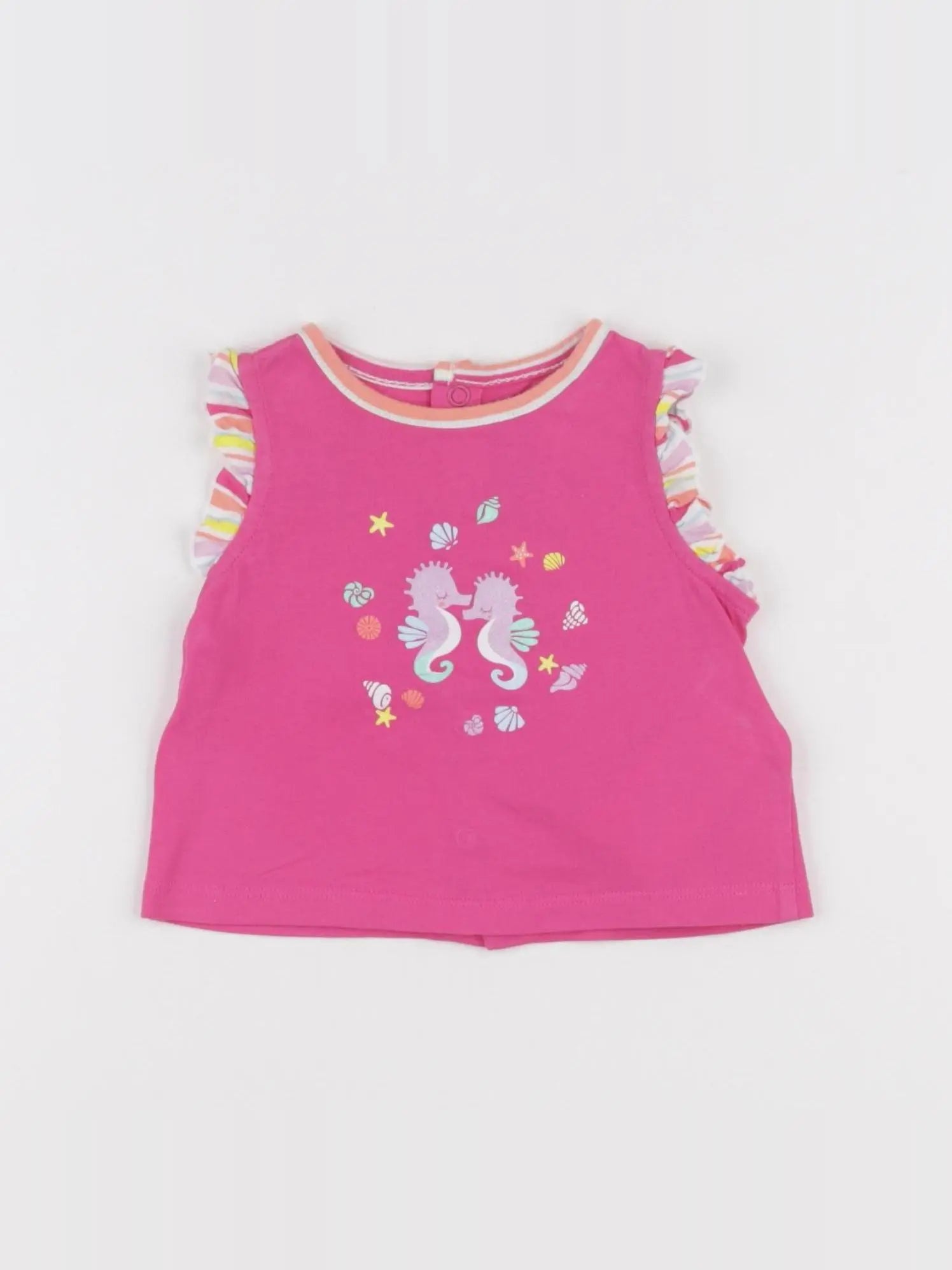 Sergent Major - débardeur rose - 3 mois