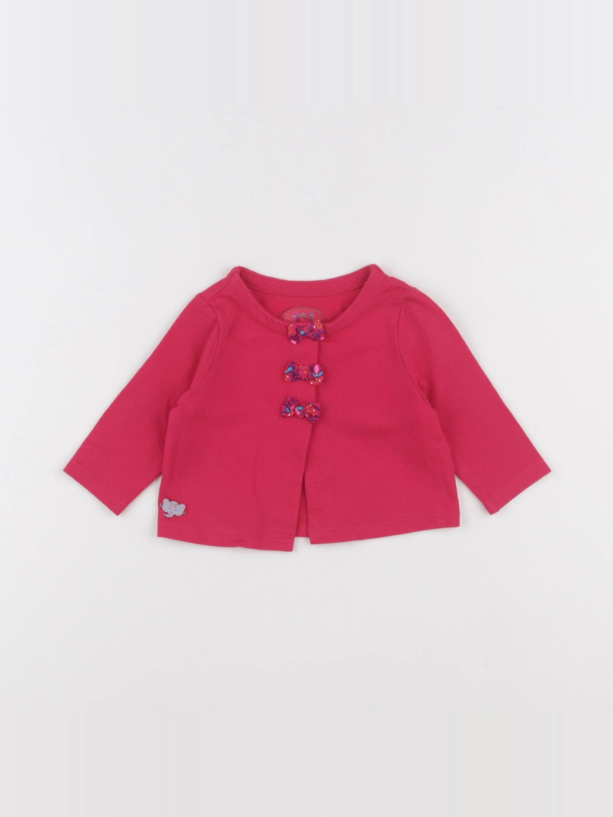 Sergent Major - gilet rose - 3 mois