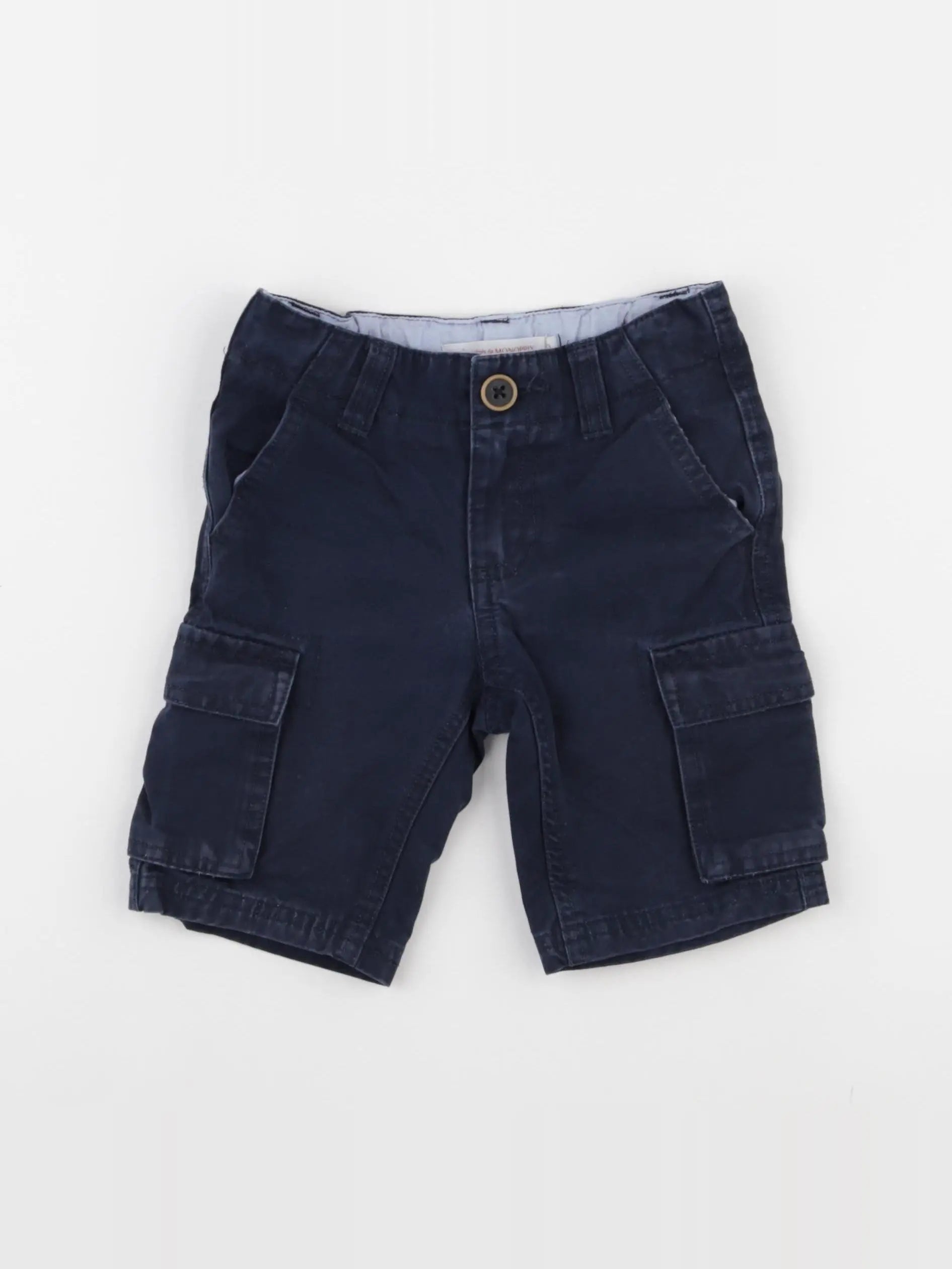 Monoprix - short bleu - 3 ans