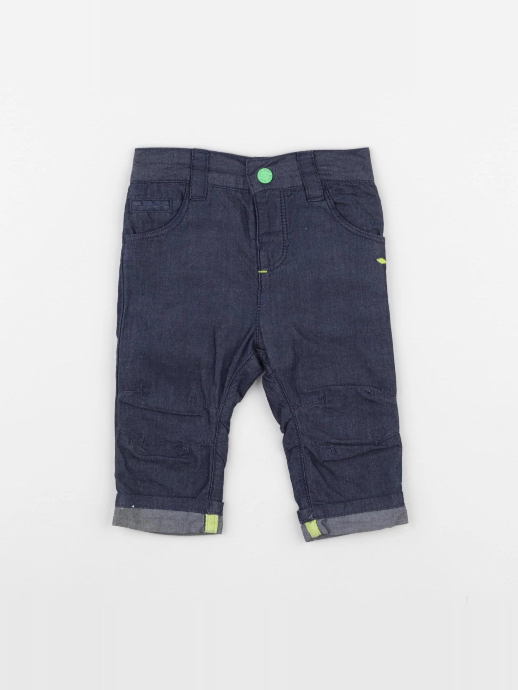 DPAM - pantalon bleu - 3 mois