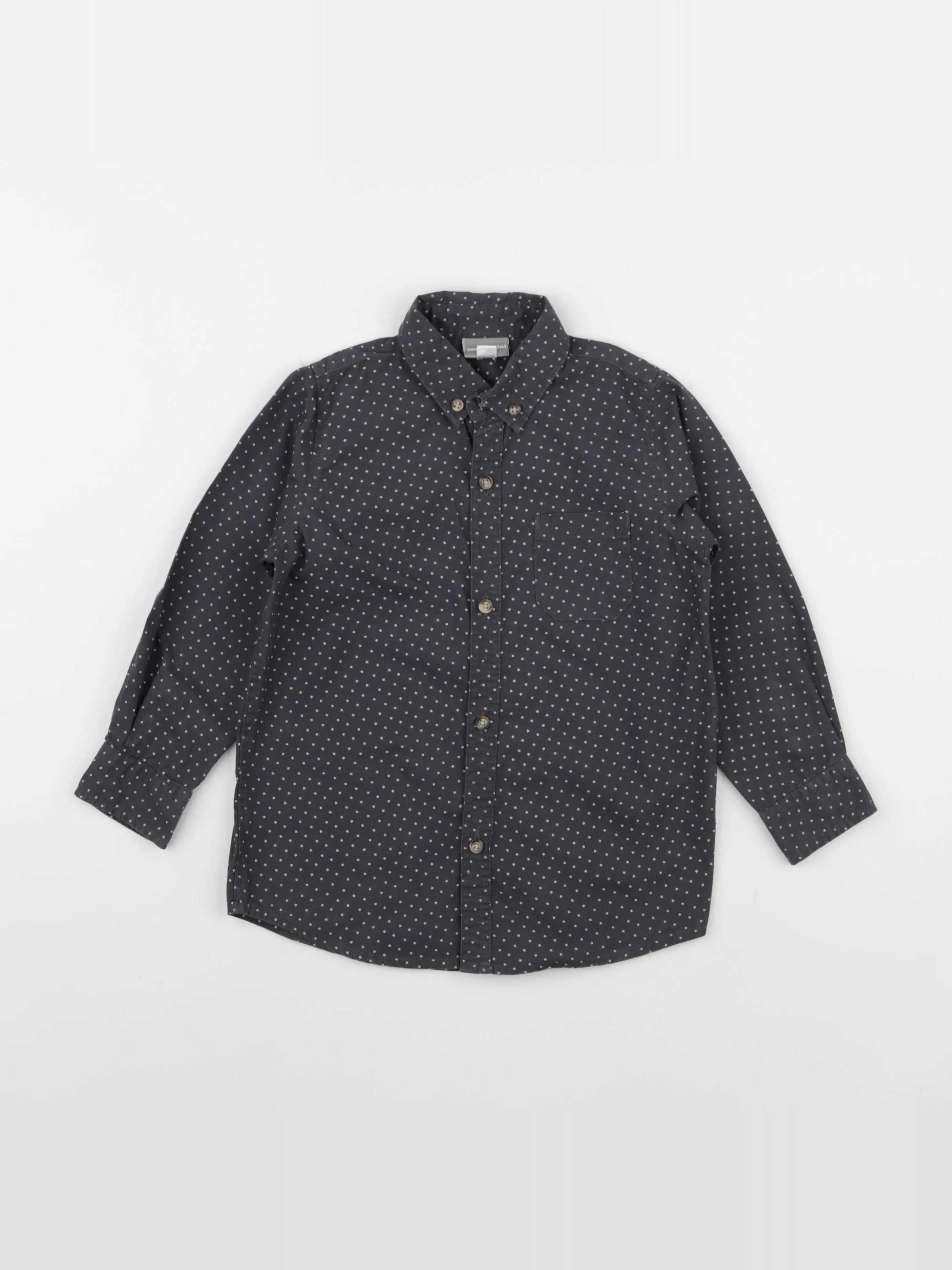 Vertbaudet - chemise gris - 5 ans
