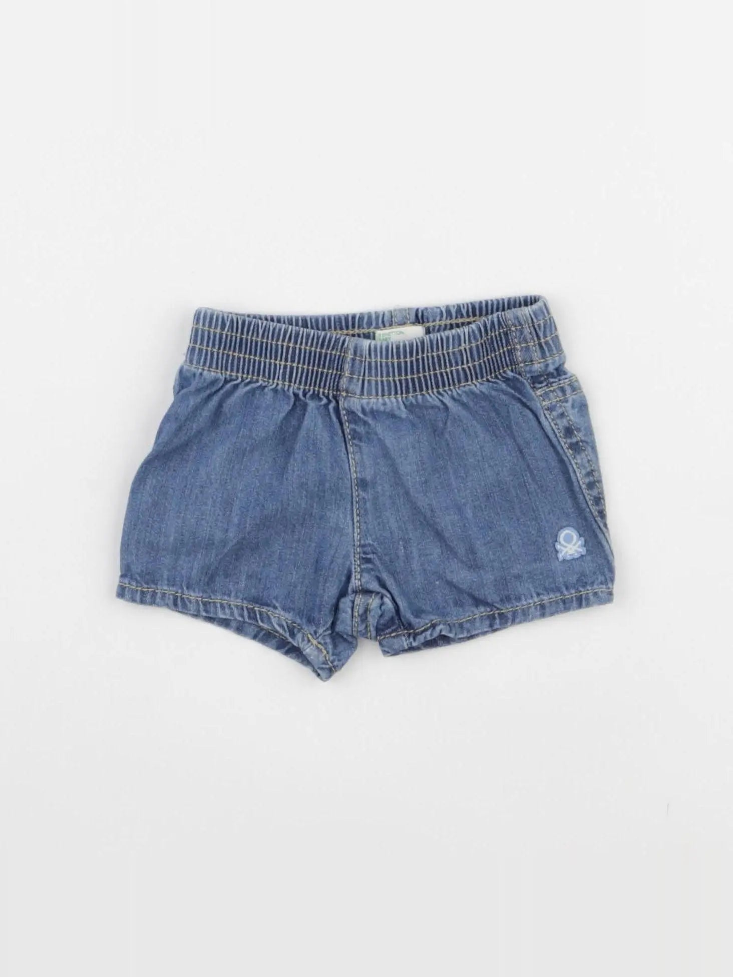 Benetton - short bleu - 3 mois