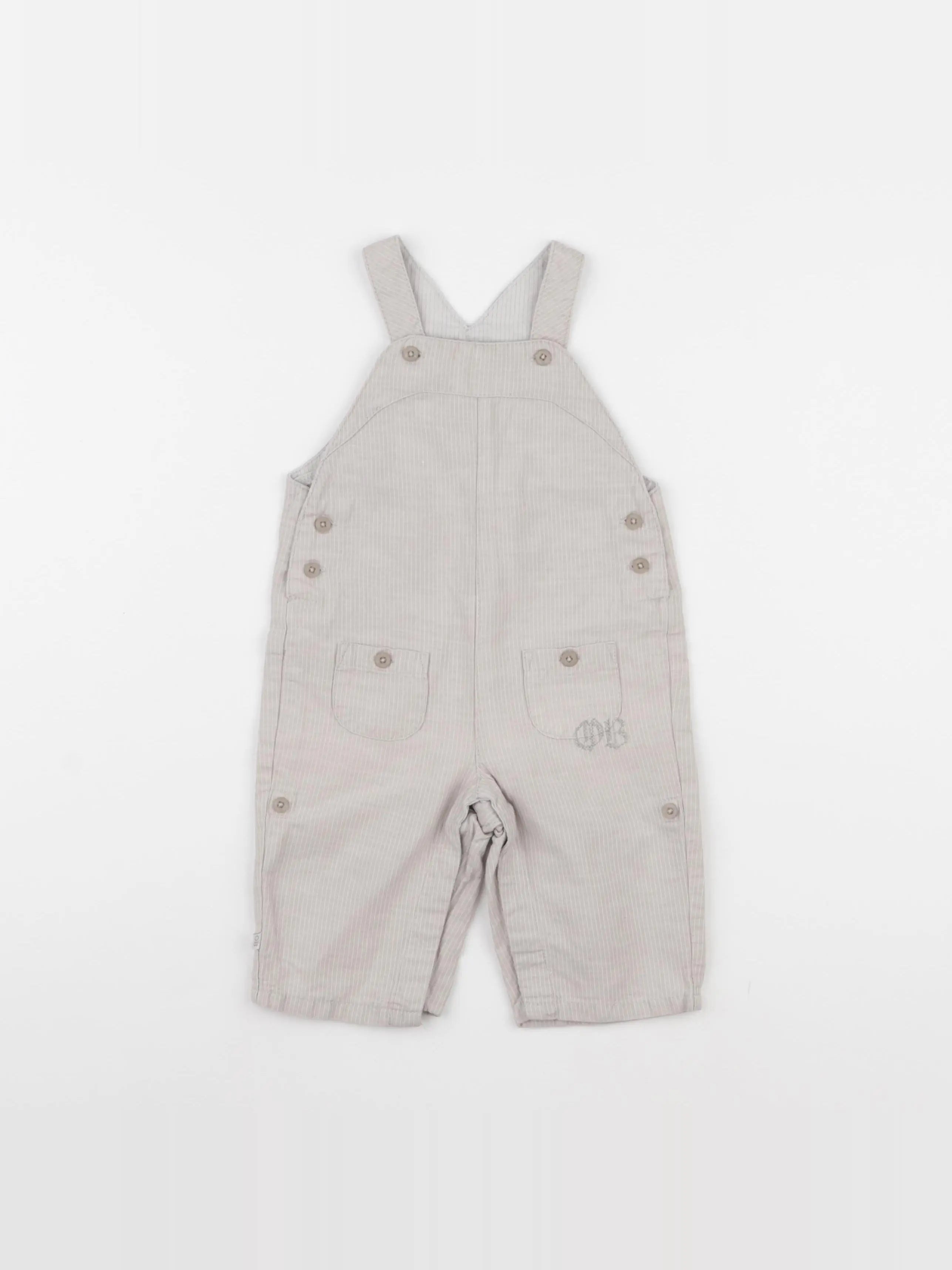 Obaïbi - salopette beige - 6 mois