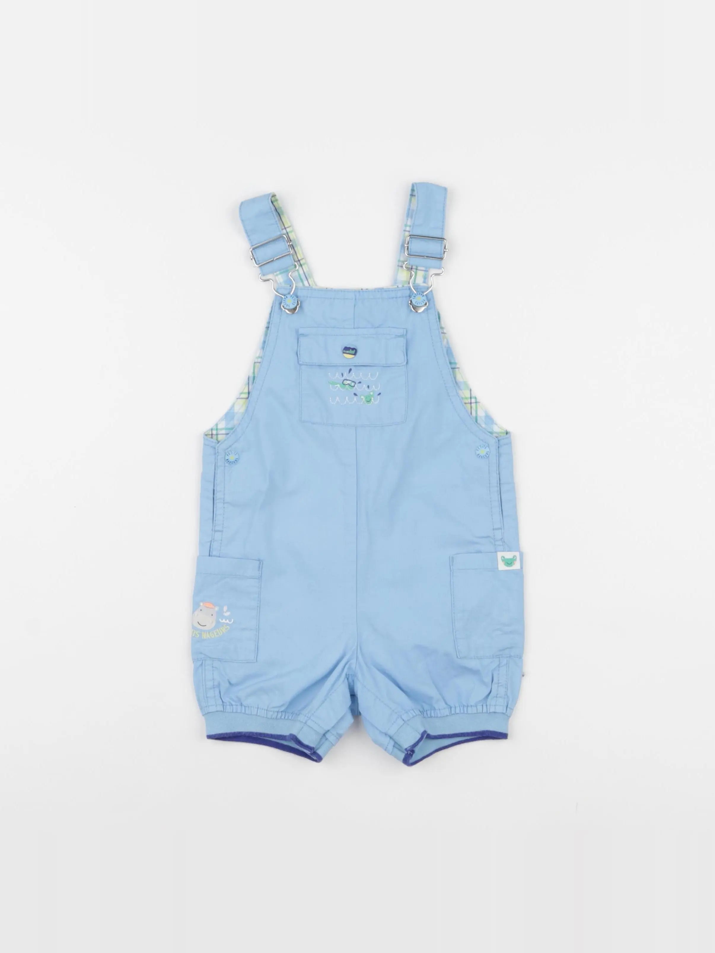 Sergent Major - salopette bleu - 12 mois