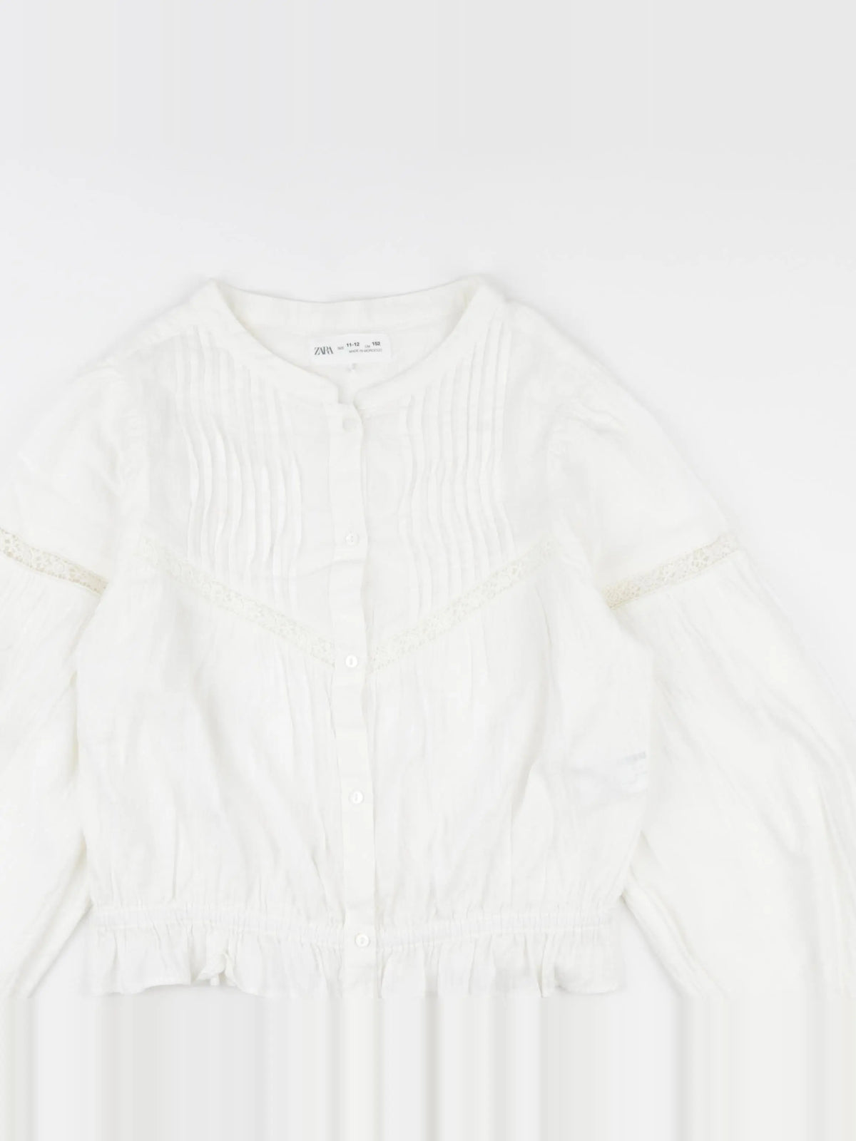 Zara - blouse blanc - 11/12 ans