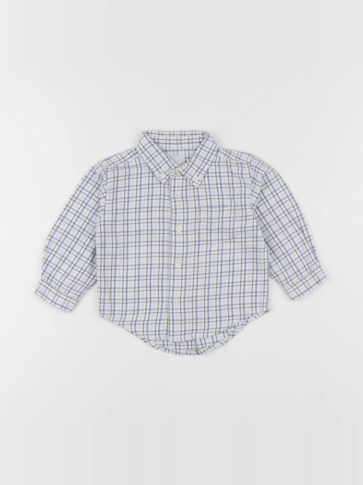 Acanthe - chemise bleu - 12 mois