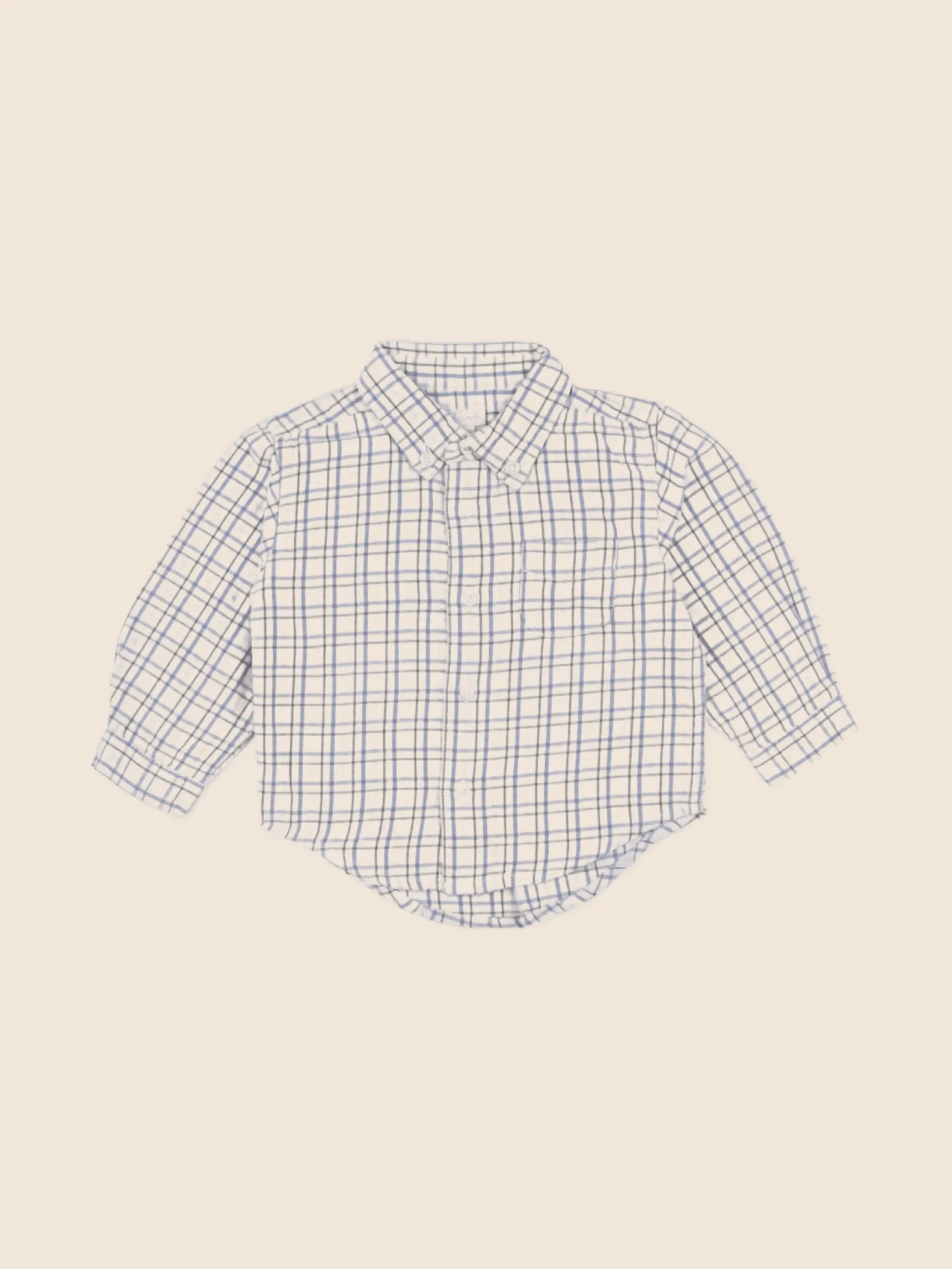 Acanthe - chemise bleu - 12 mois