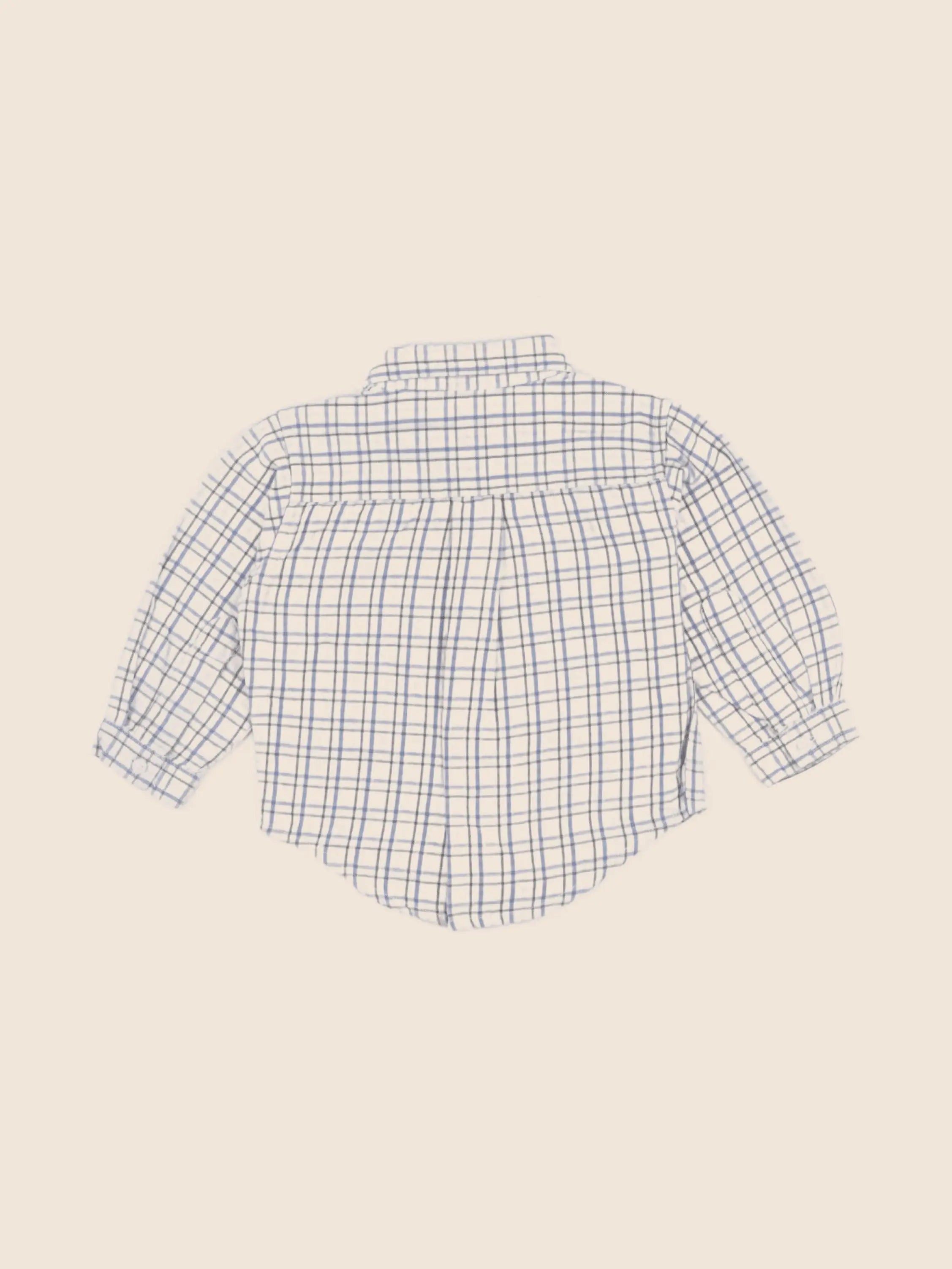 Acanthe - chemise bleu - 12 mois