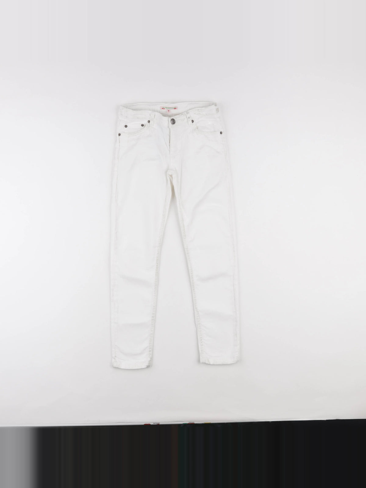 Bonpoint - jean blanc, or - 8 ans