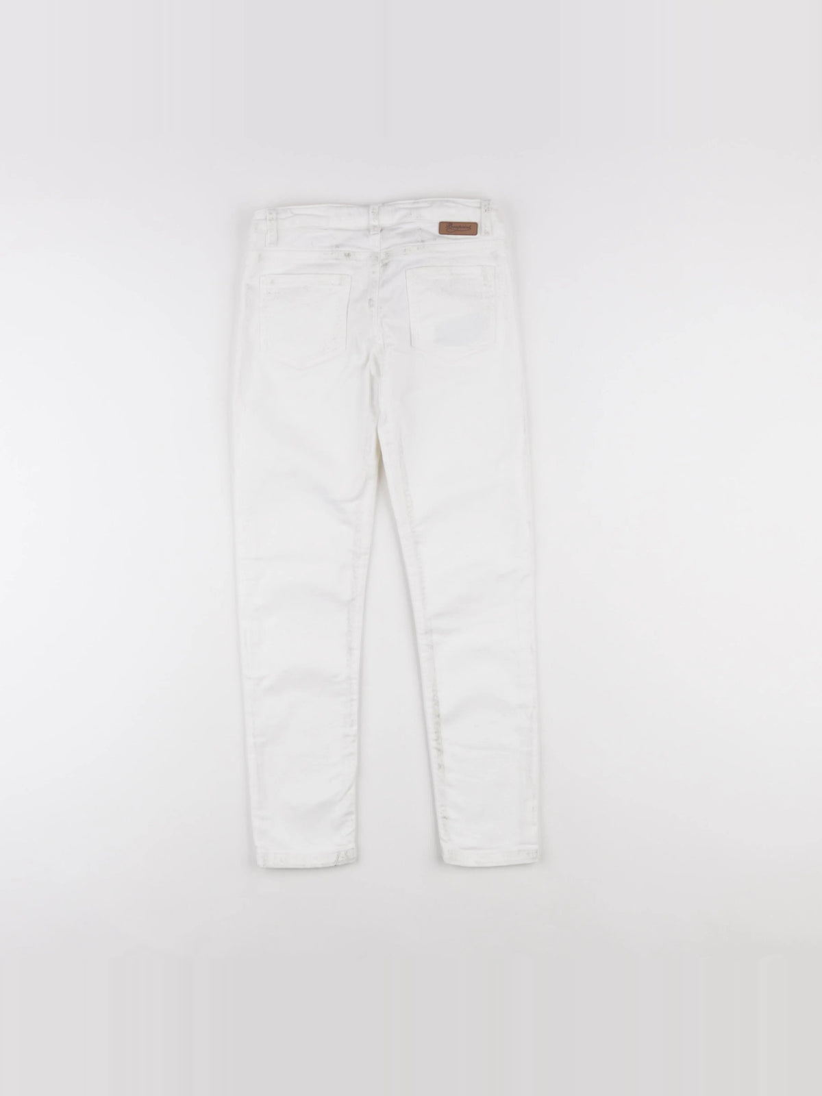 Bonpoint - jean blanc, or - 8 ans