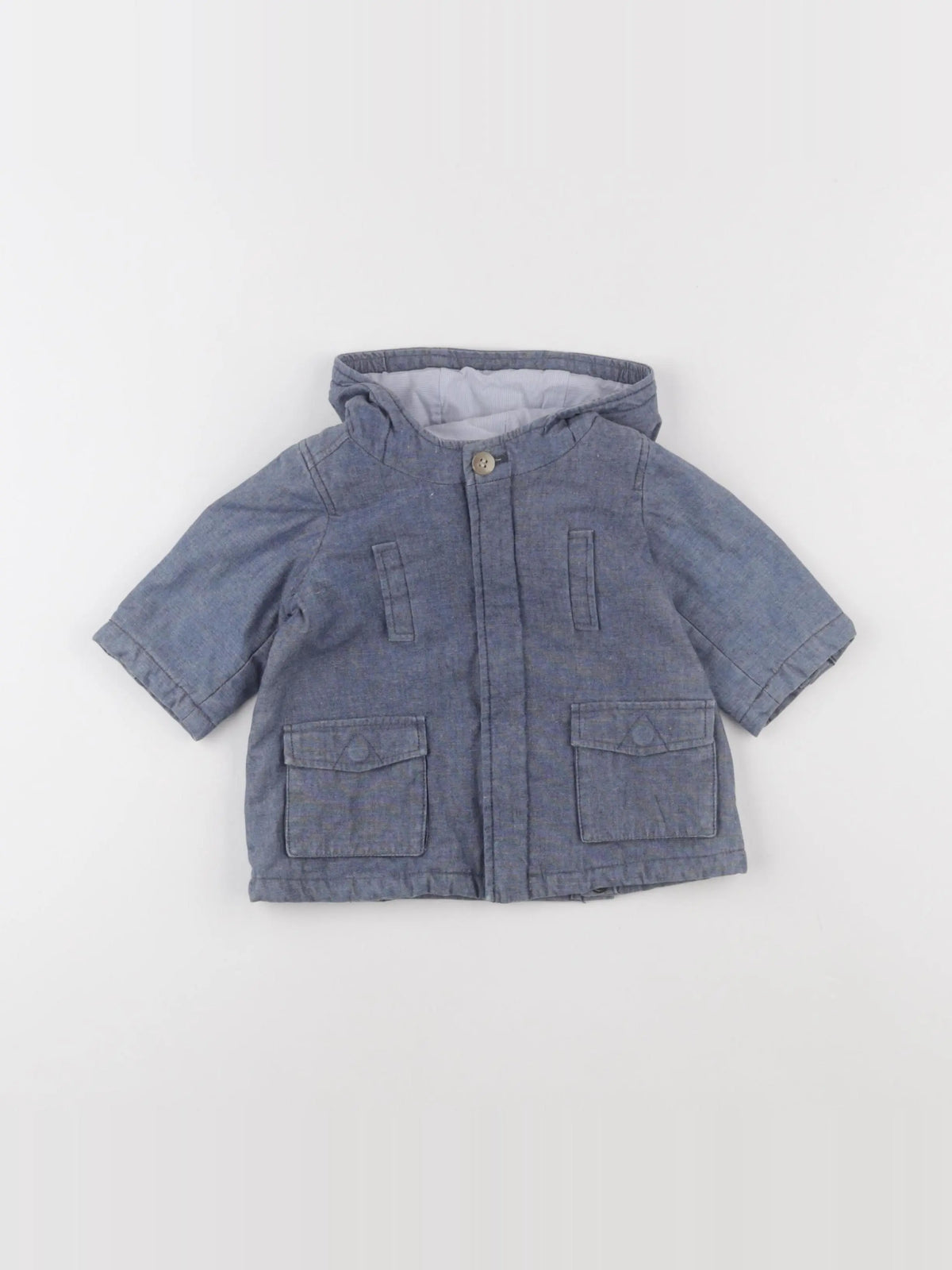 Bonpoint - parka bleu - 6 mois