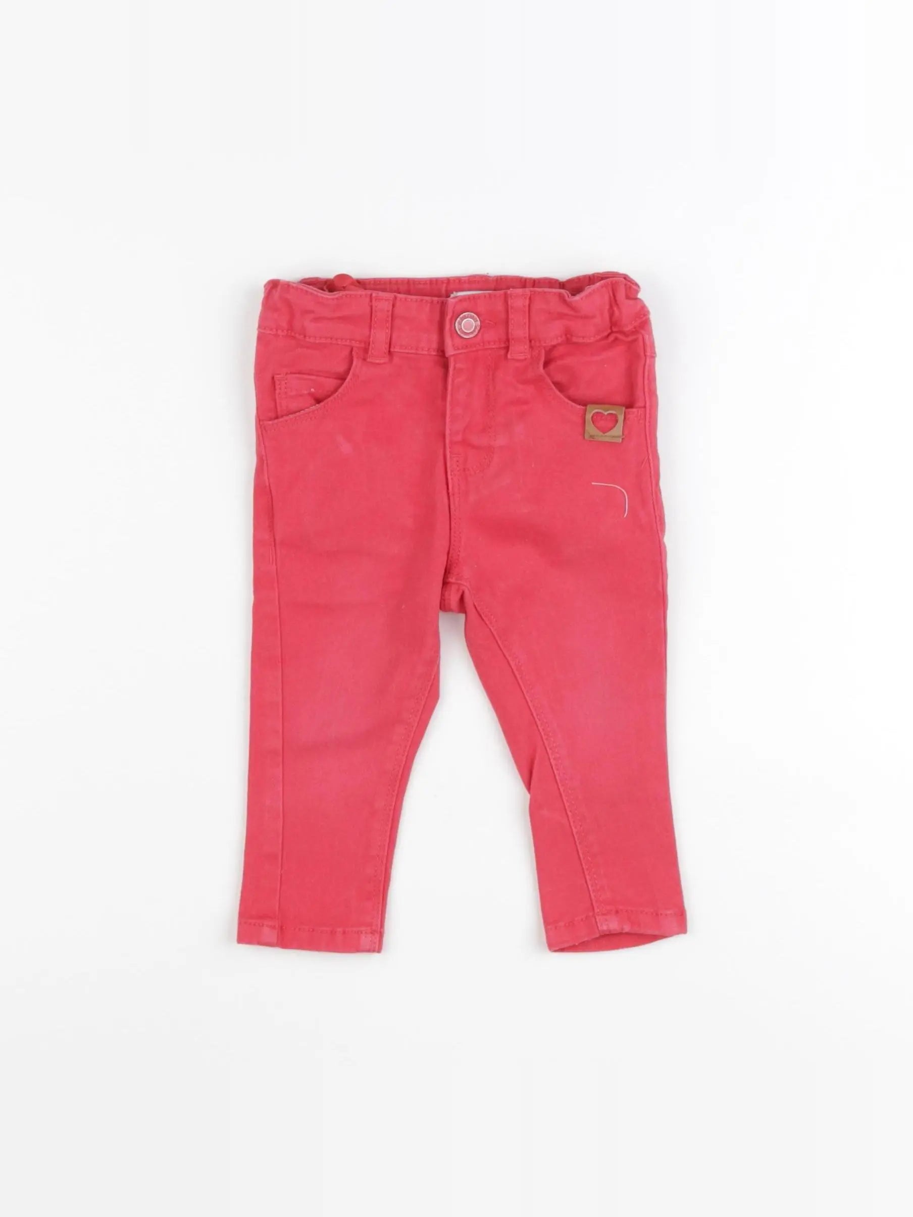 Vertbaudet - jean rose - 9 mois