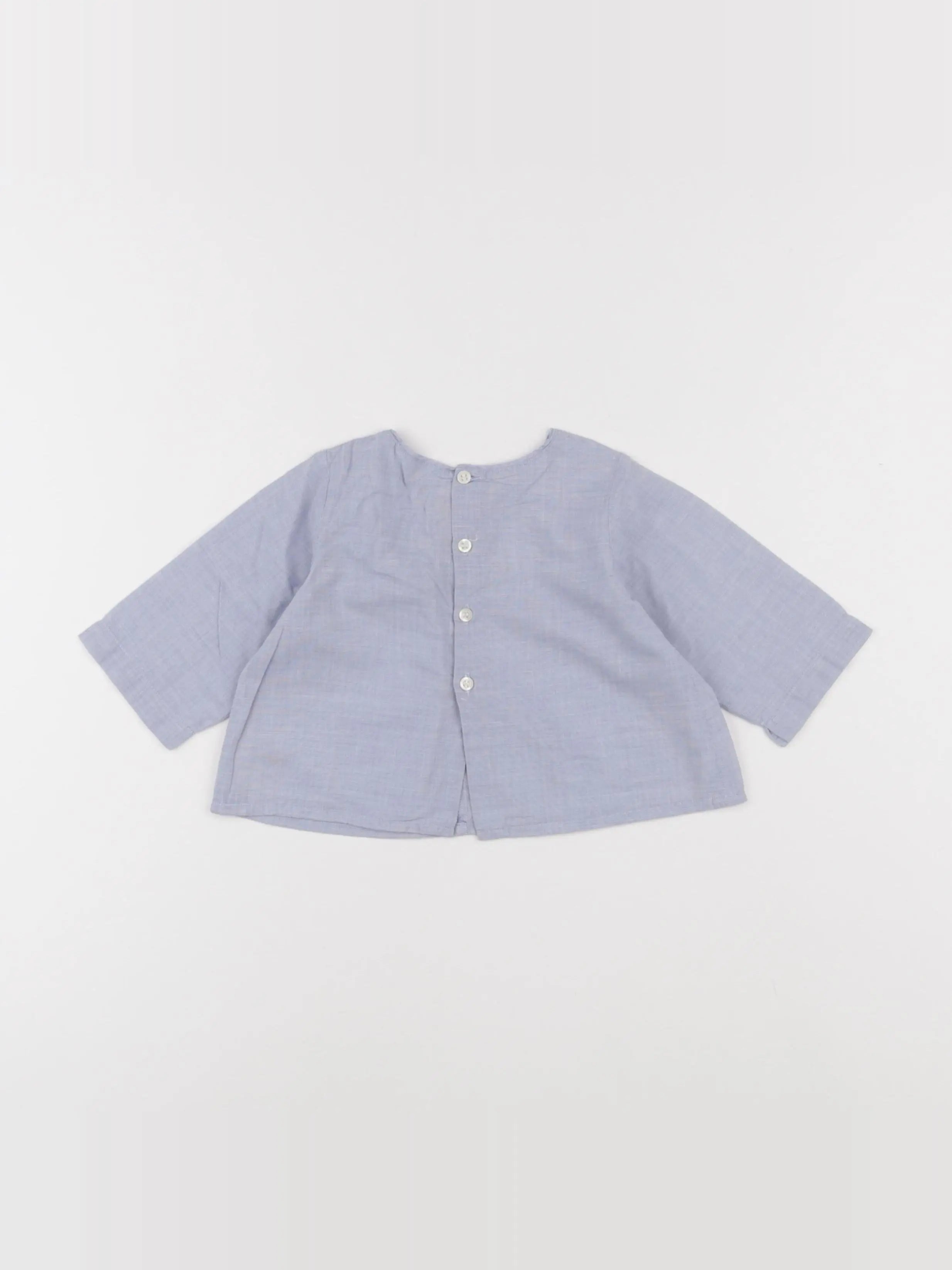 Bonpoint - blouse bleu - 6 mois
