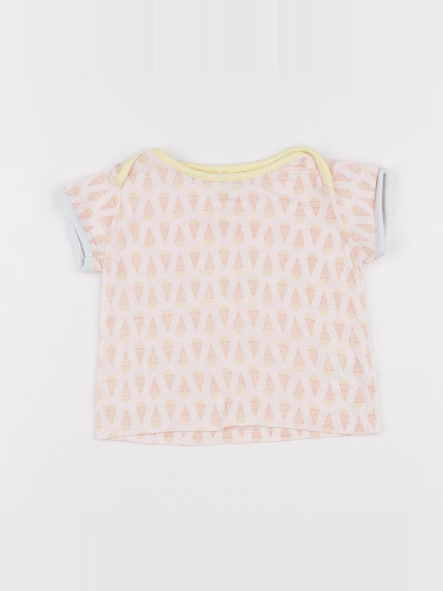 Blune - tee-shirt rose - 12 mois