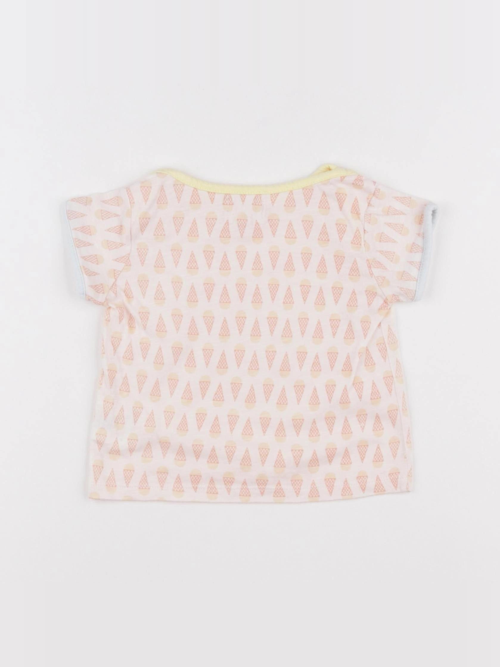 Blune - tee-shirt rose - 12 mois