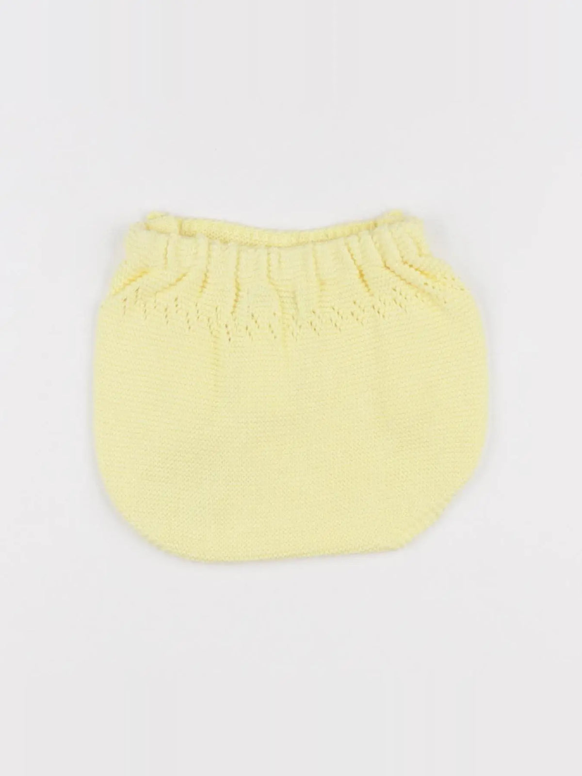 Bonnet à Pompon - bloomer jaune - 6 mois