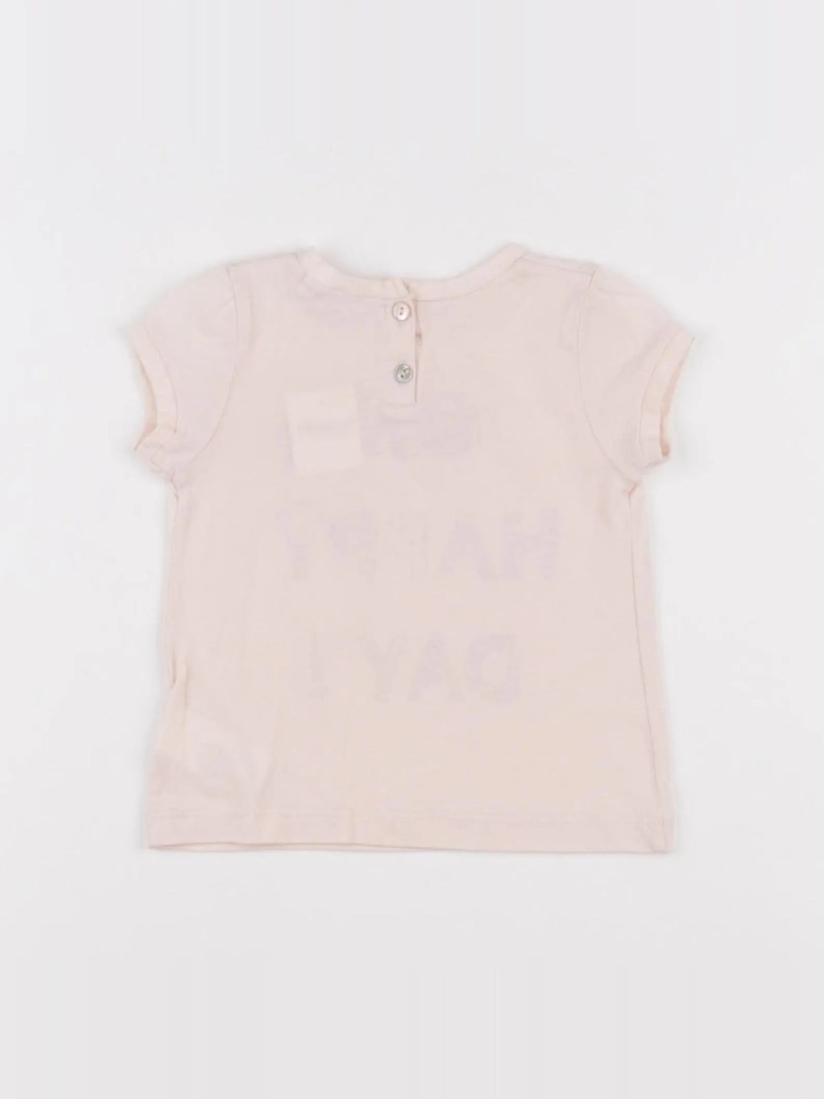 Bonpoint - tee-shirt rose - 12 mois