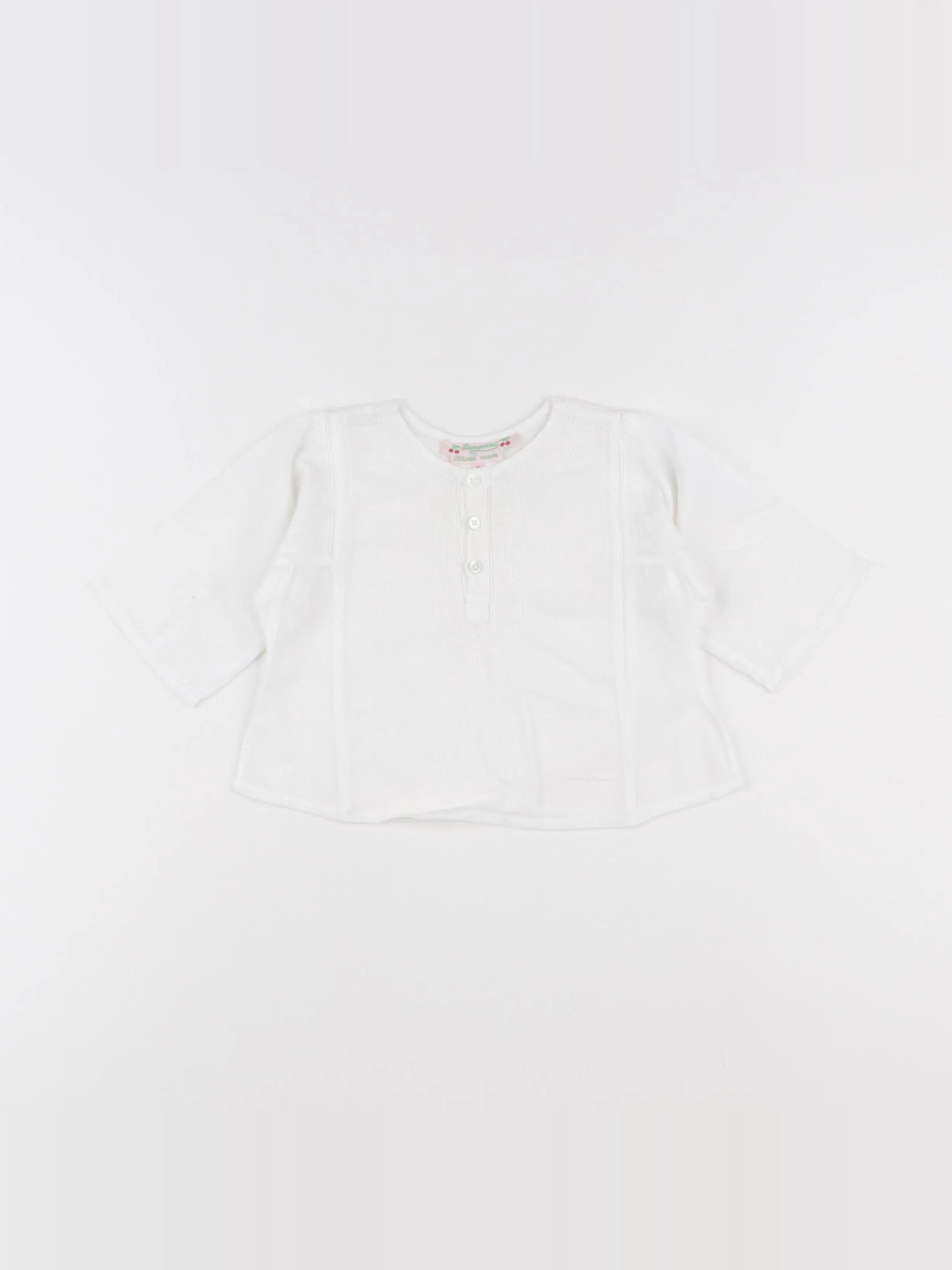 Bonpoint - blouse blanc - 6 mois