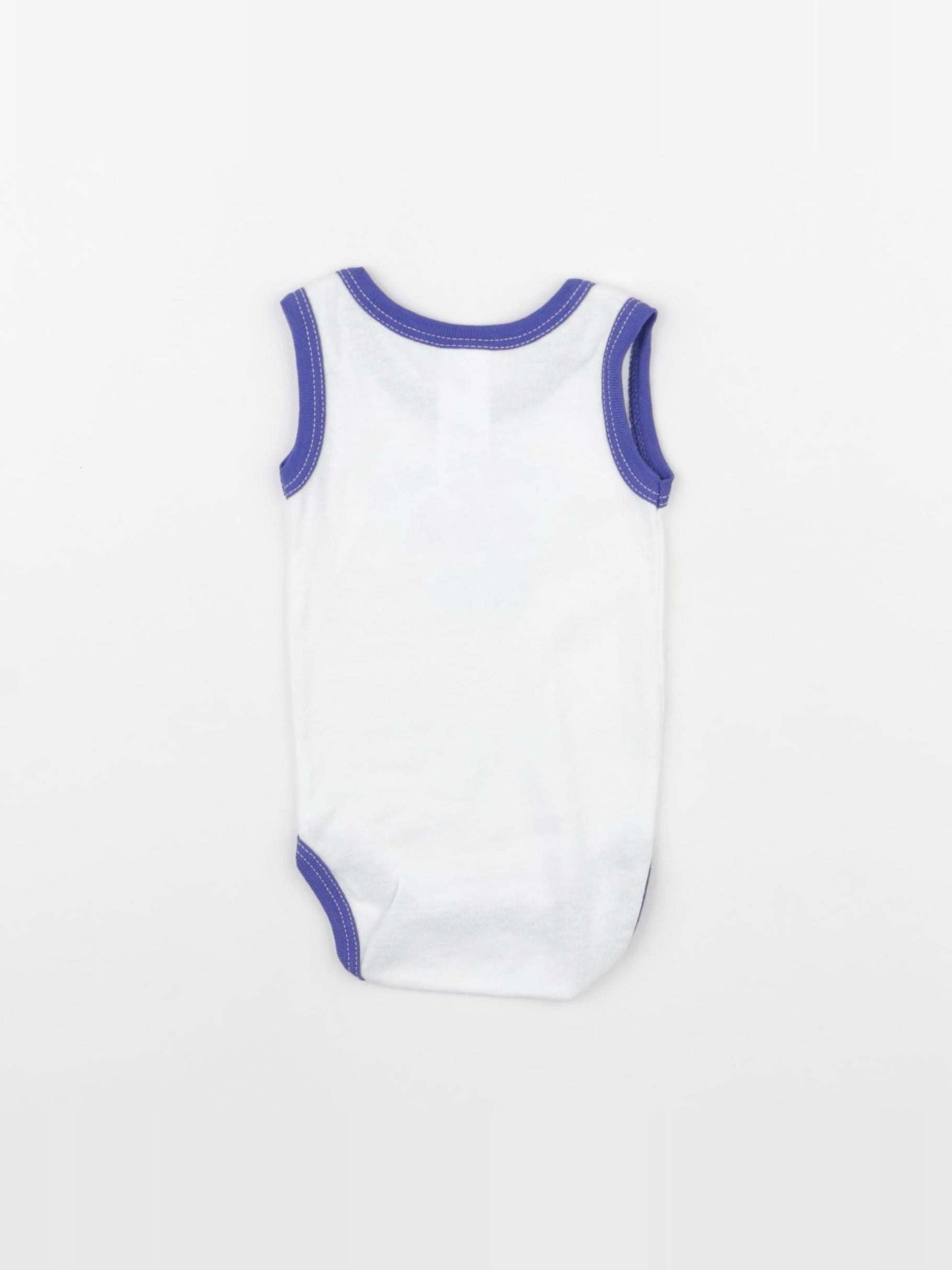 Absorba - body blanc, bleu - 3 mois