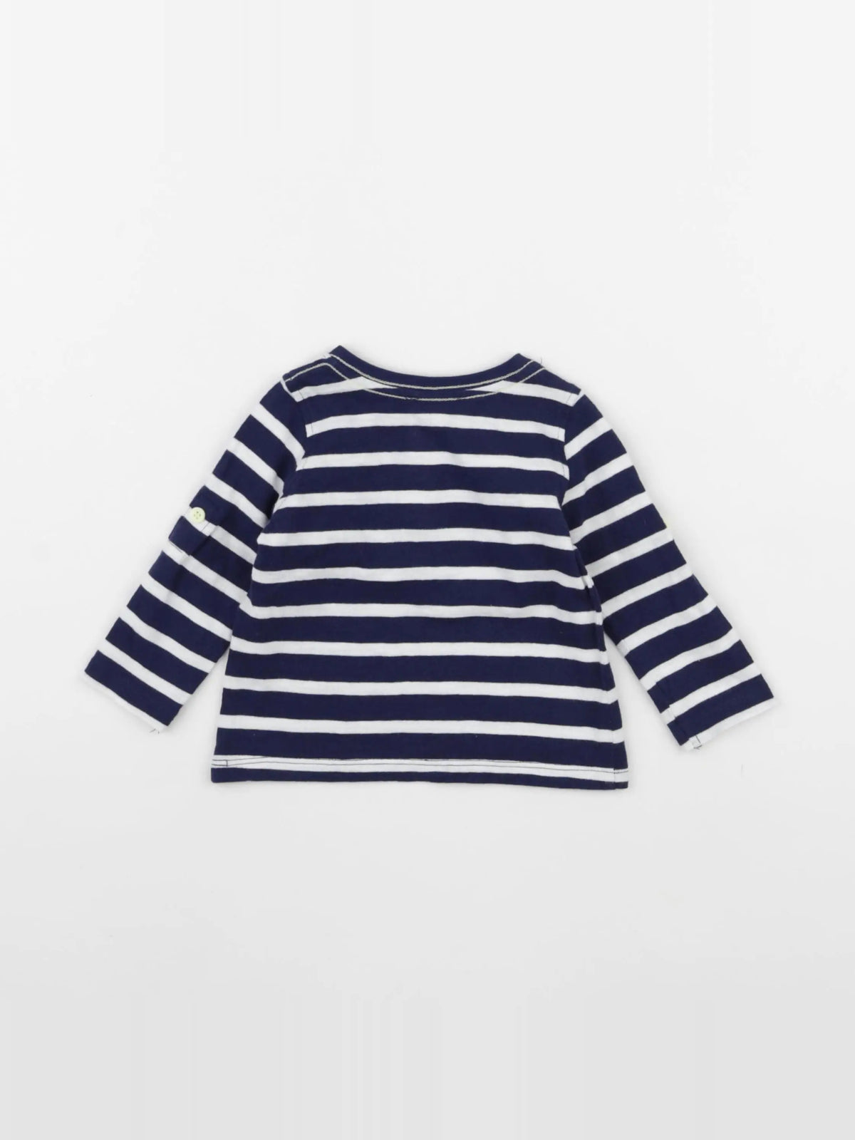 DPAM - tee-shirt bleu, blanc - 6 mois