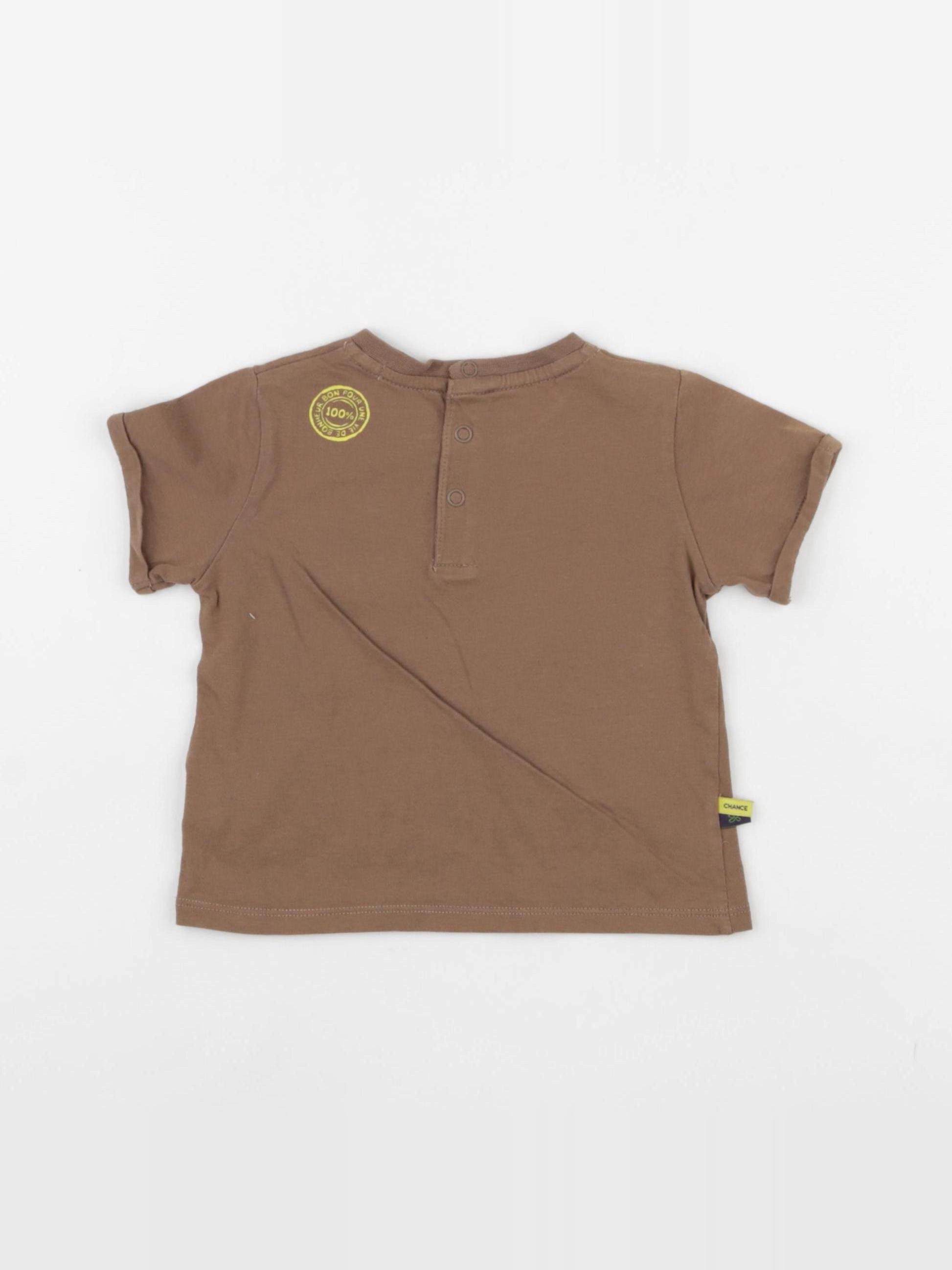 DPAM - tee-shirt marron - 12 mois