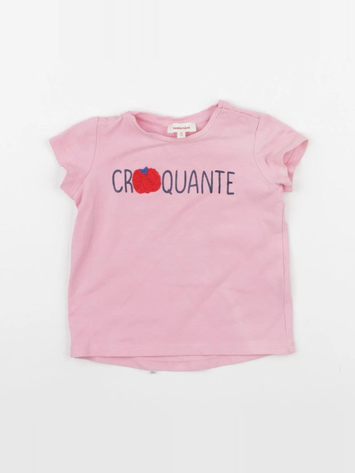Catimini - tee-shirt rose - 12 mois