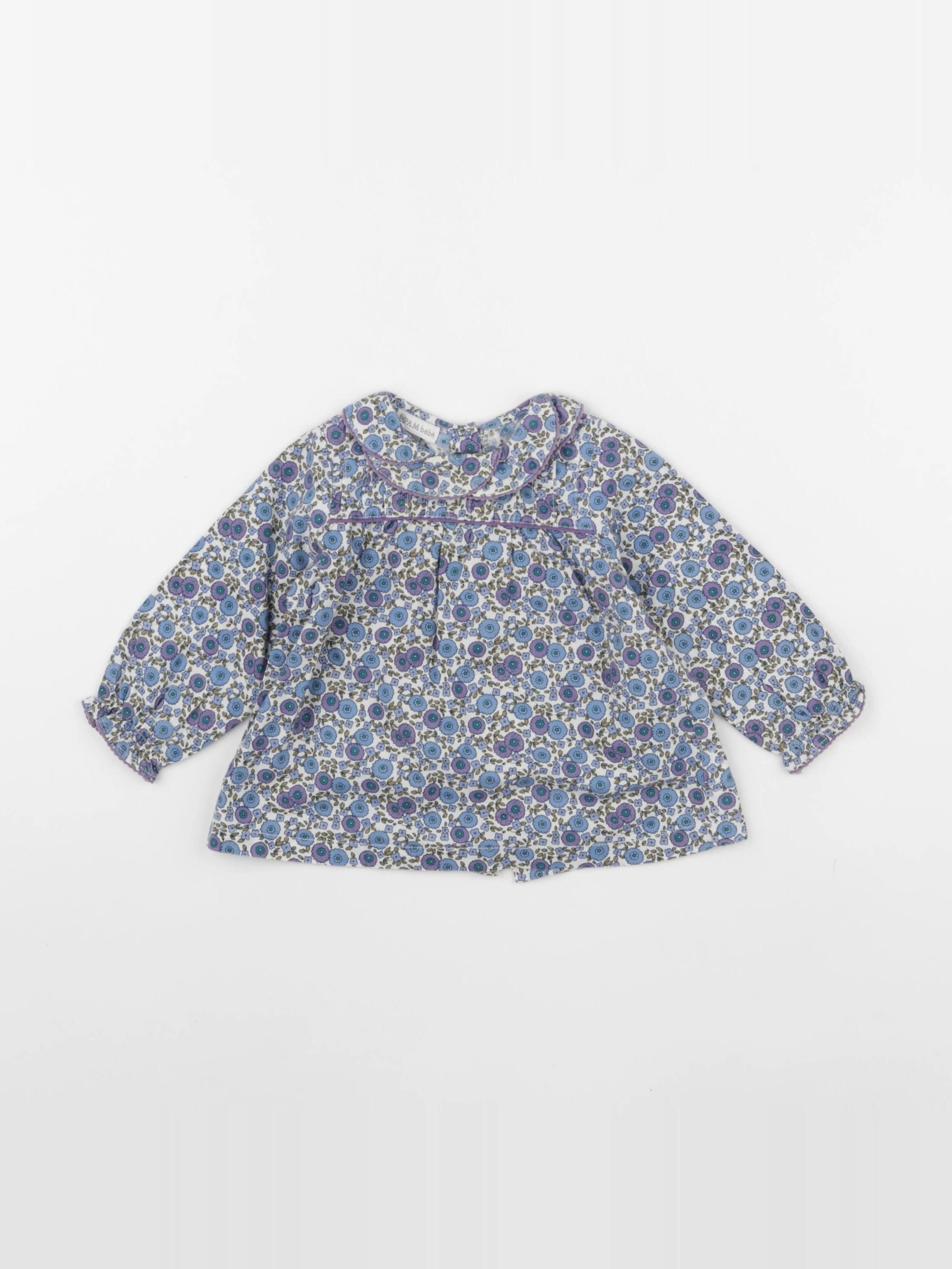 DPAM - blouse bleu - 6 mois