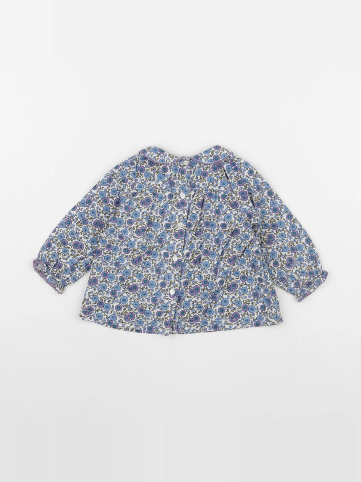 DPAM - blouse bleu - 6 mois