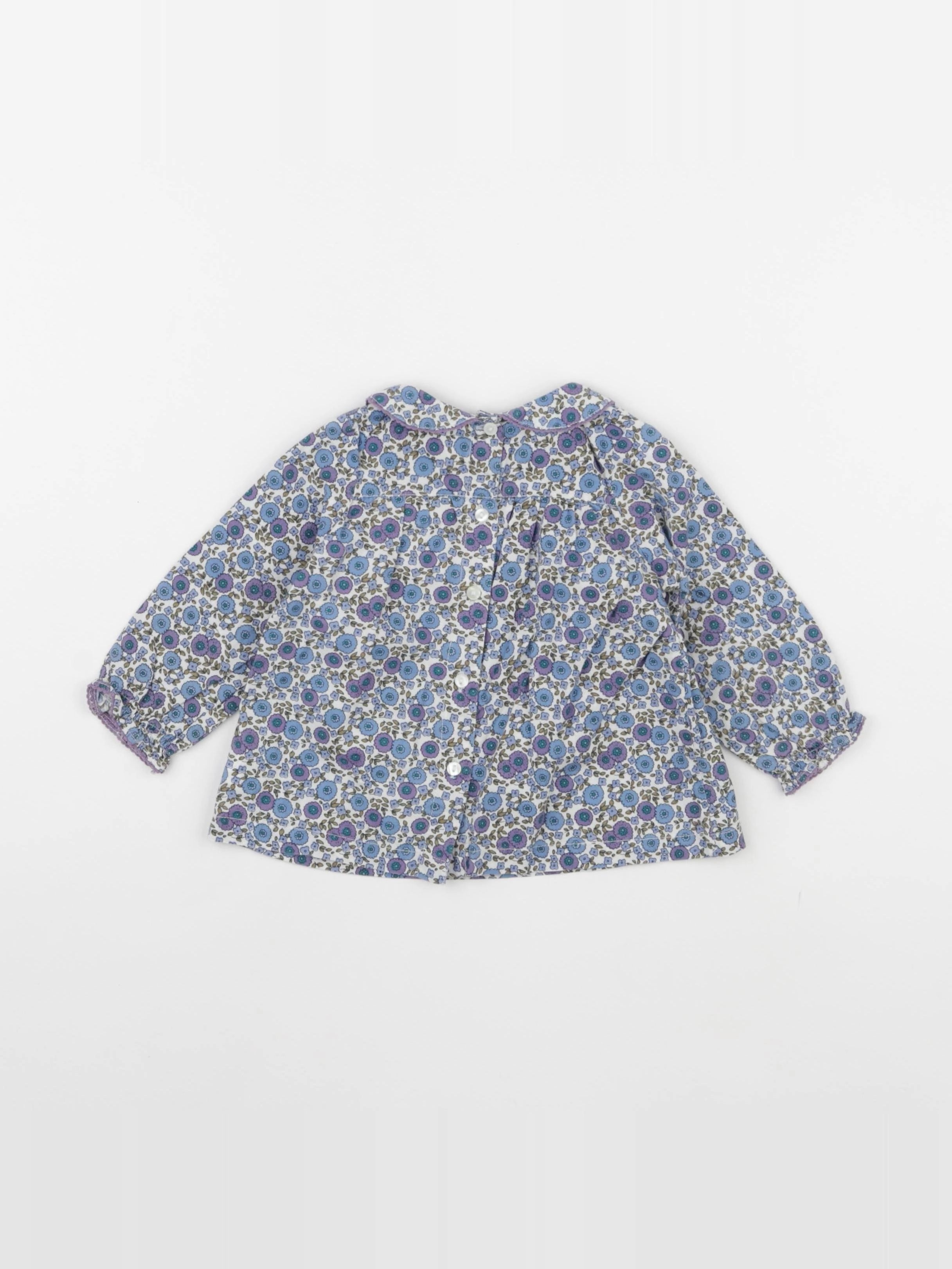 DPAM - blouse bleu - 6 mois