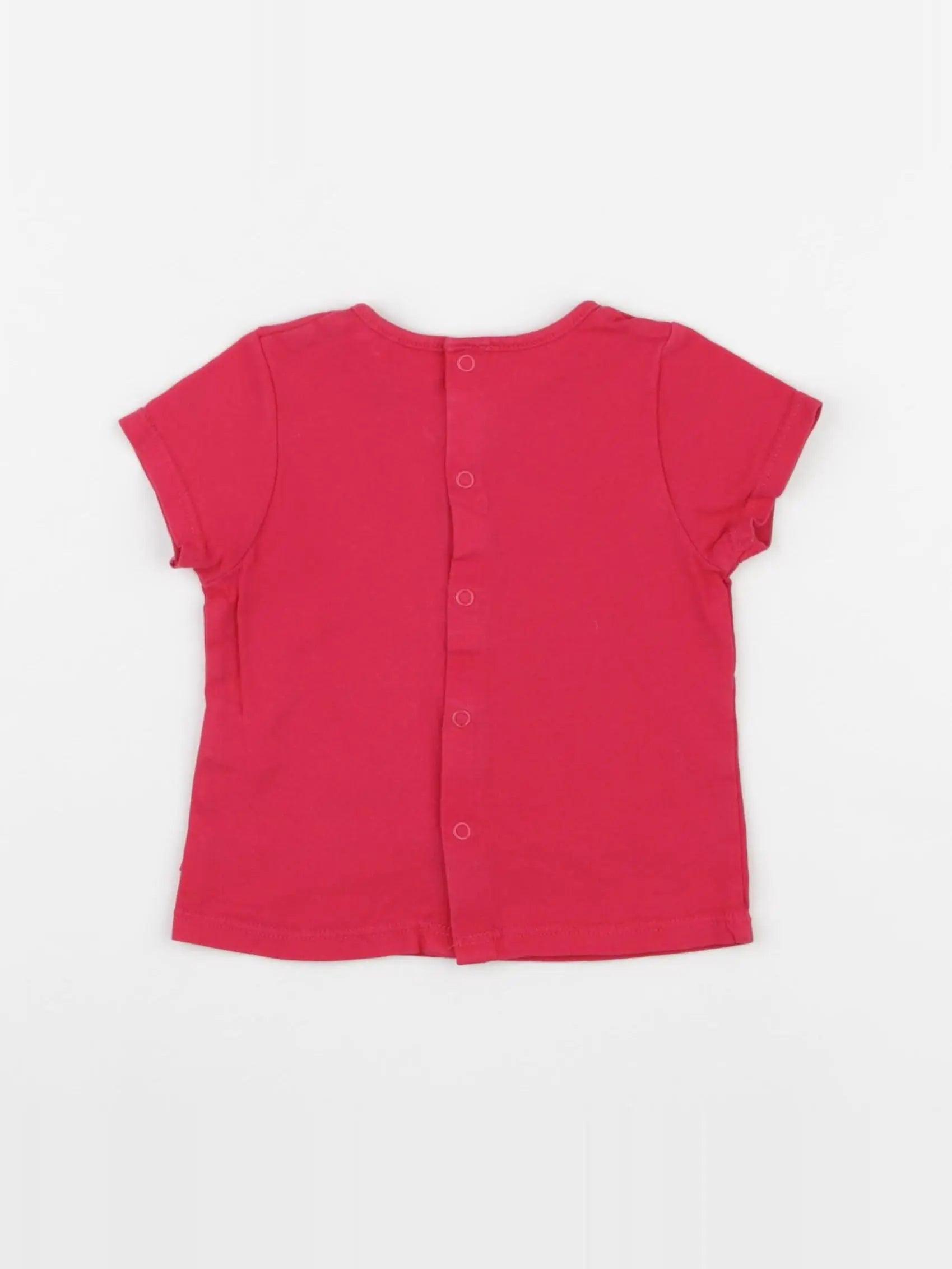 Obaïbi - tee-shirt rose - 6 mois