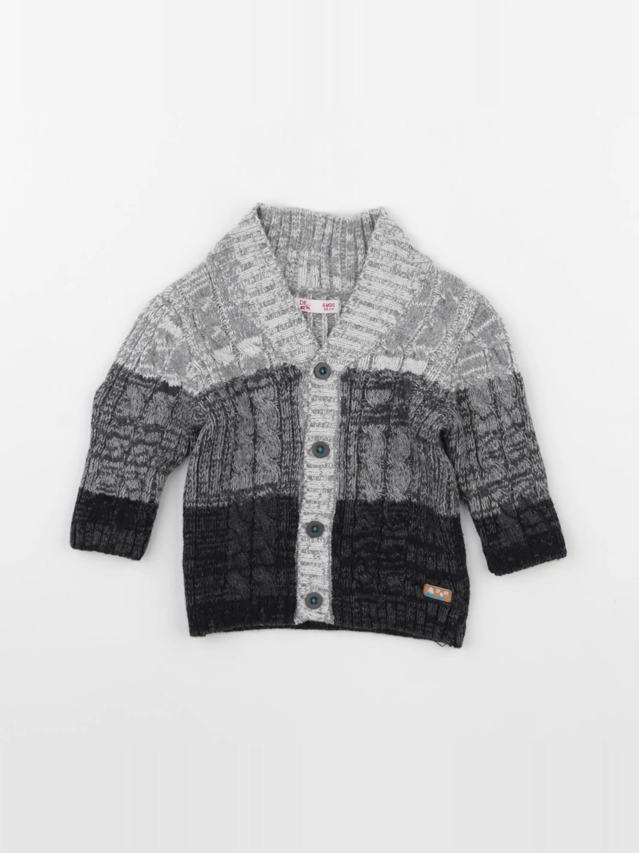 DPAM - gilet gris - 6 mois