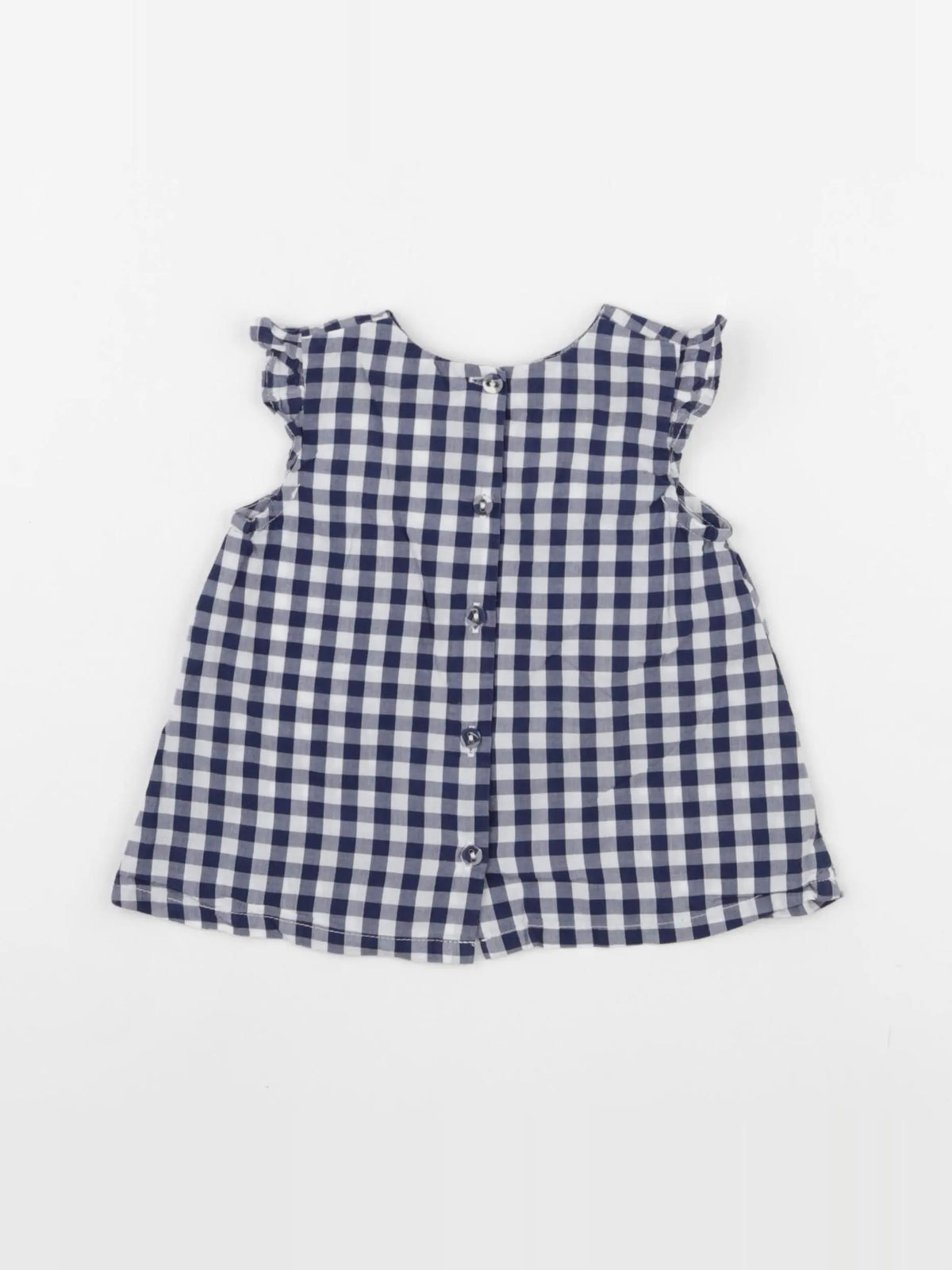 Sergent Major - blouse blanc, bleu - 6 mois