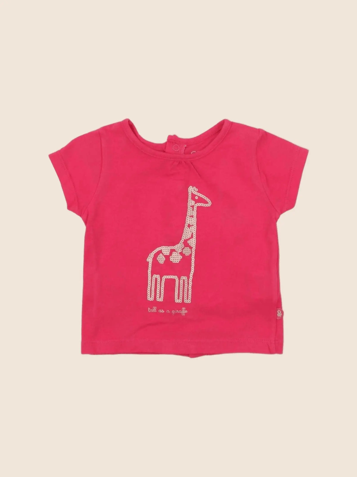 Obaïbi - tee-shirt rose - 3 mois