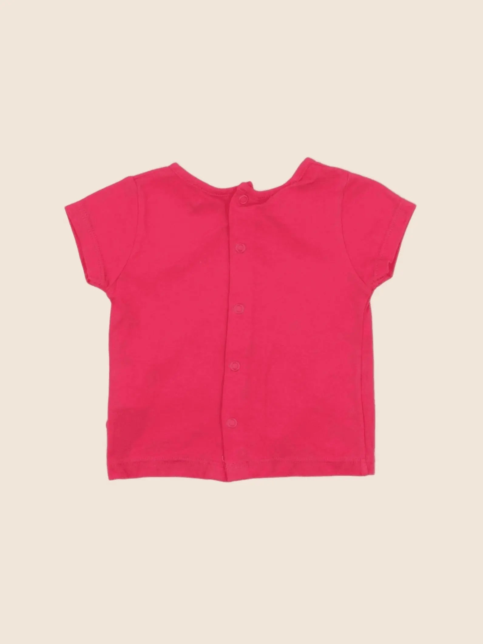 Obaïbi - tee-shirt rose - 3 mois