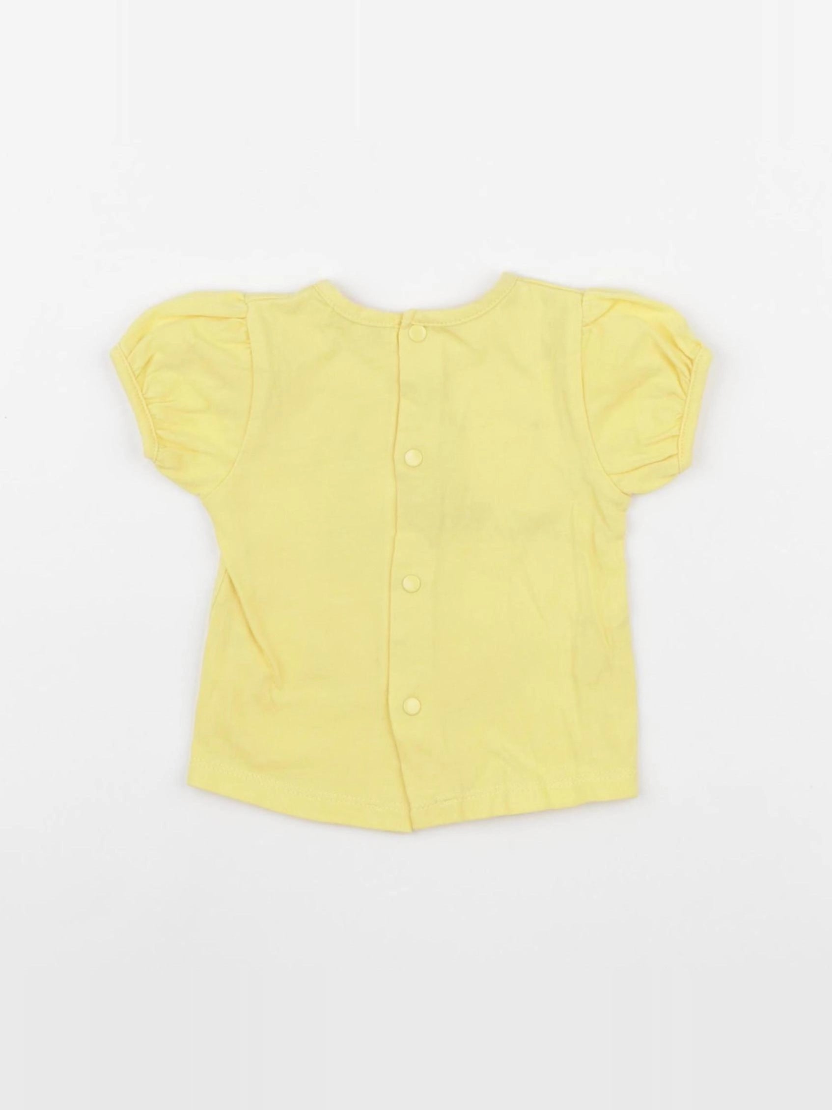 DPAM - tee-shirt jaune - 3 mois