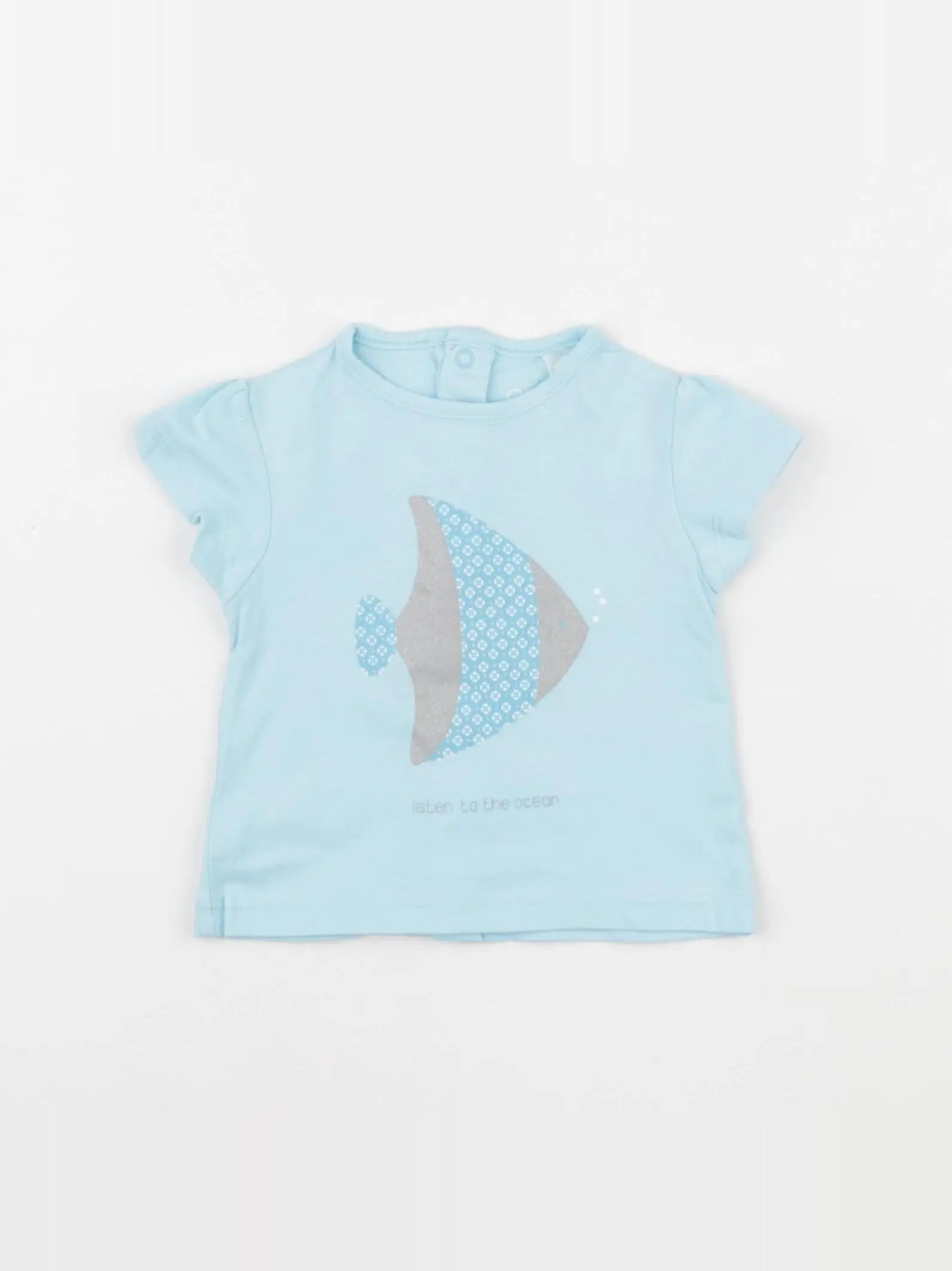 Obaïbi - tee-shirt bleu - 3 mois