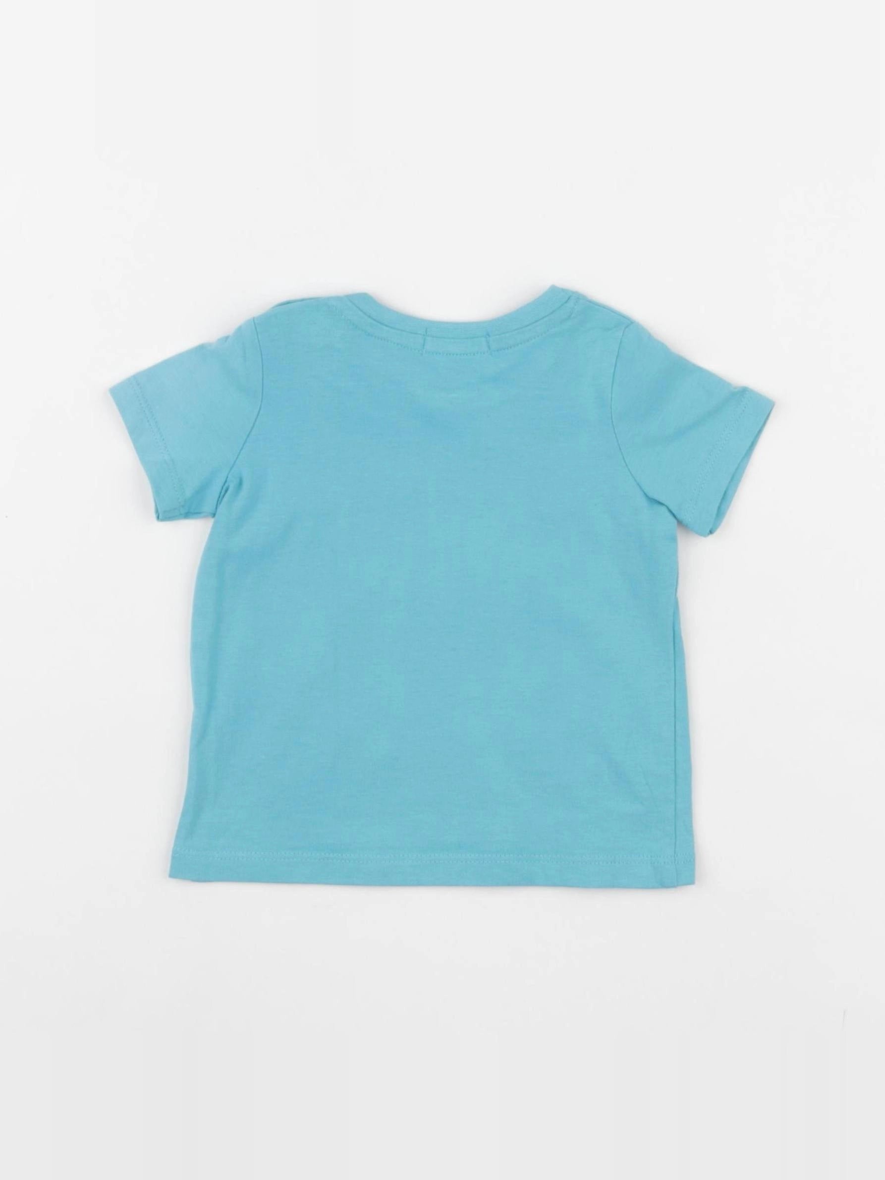 DPAM - tee-shirt bleu - 3 mois