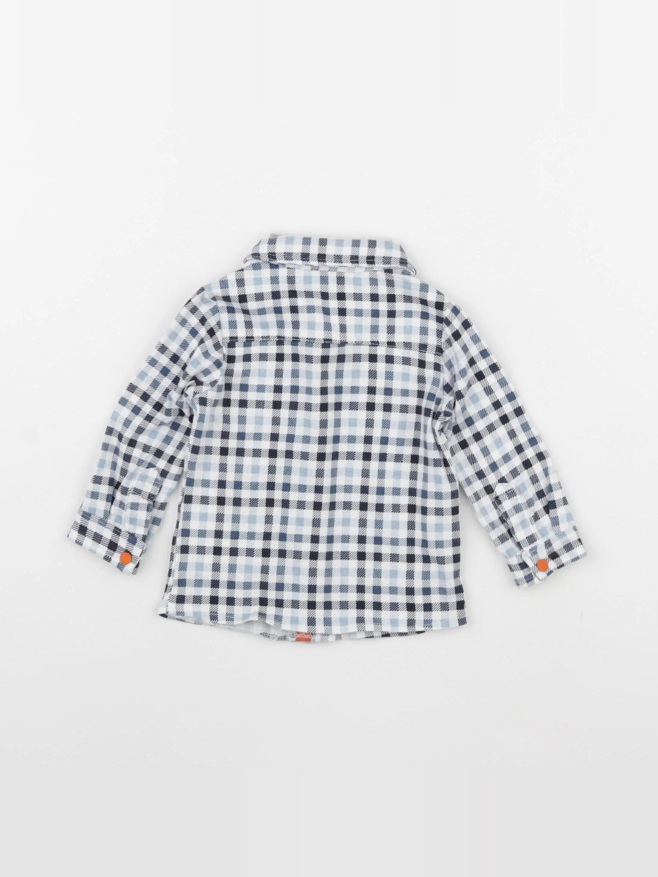 Sergent Major - chemise blanc, bleu - 12 mois