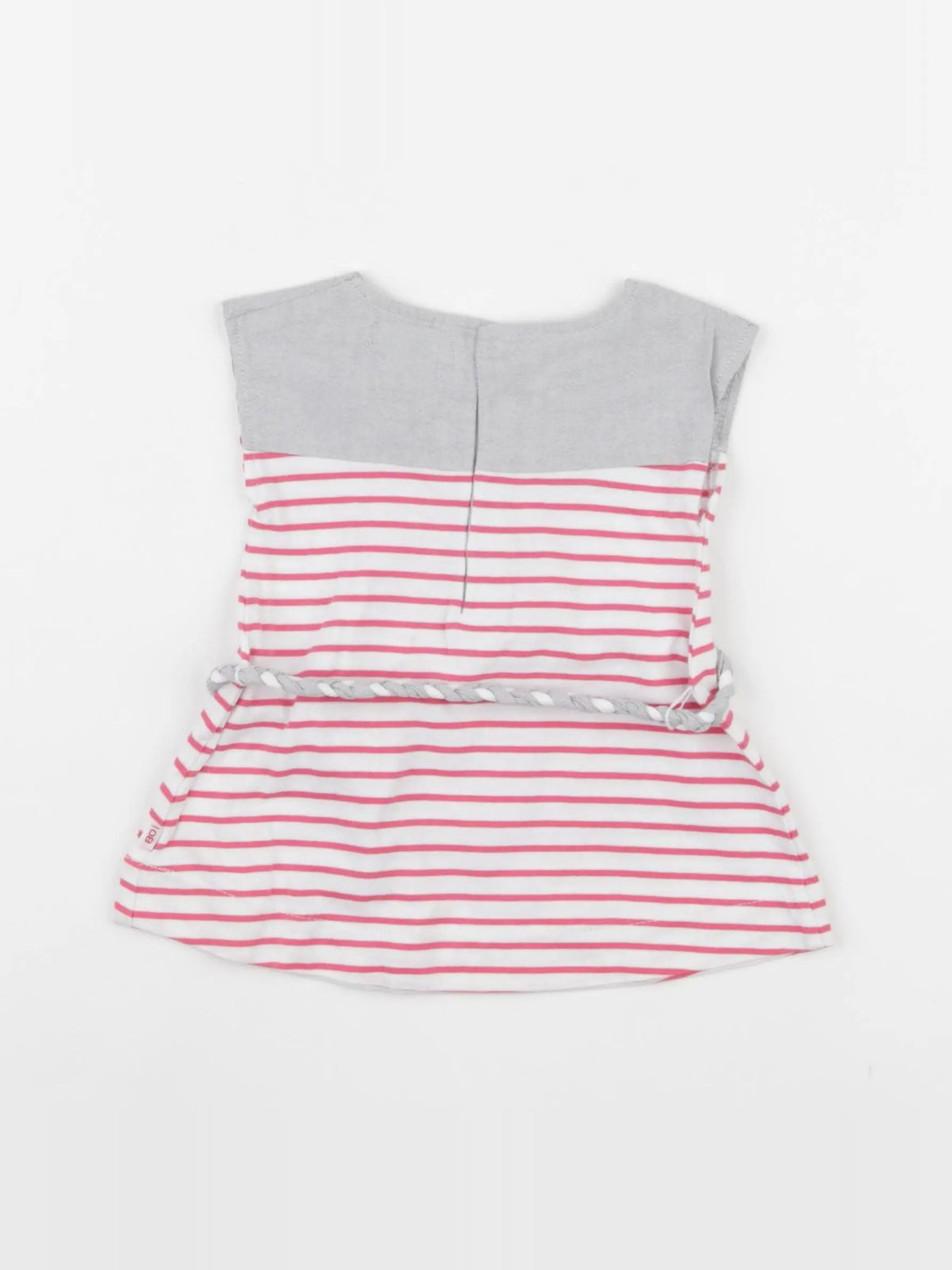 Obaïbi - robe blanc, rose - 3 mois