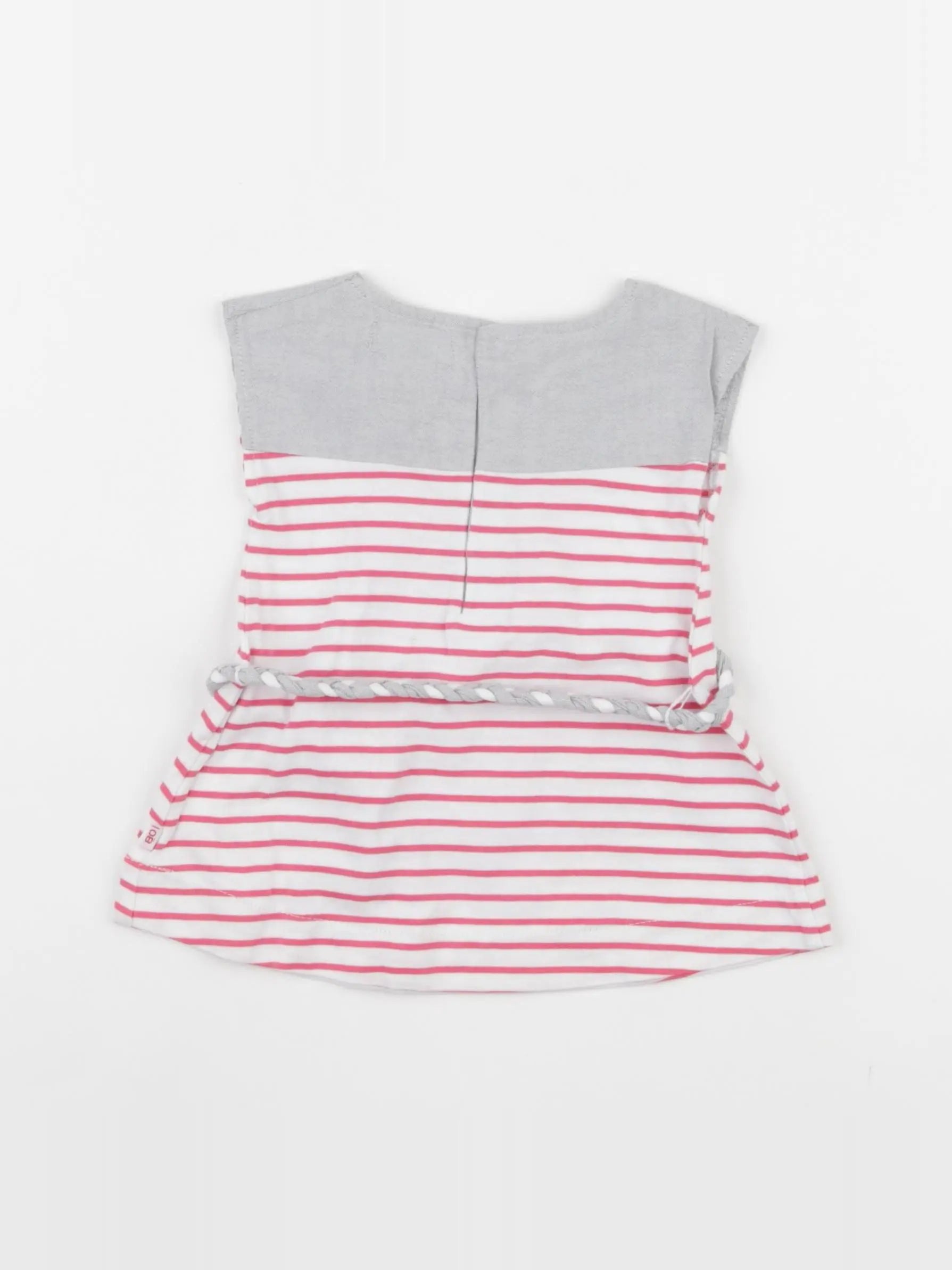 Obaïbi - robe blanc, rose - 3 mois