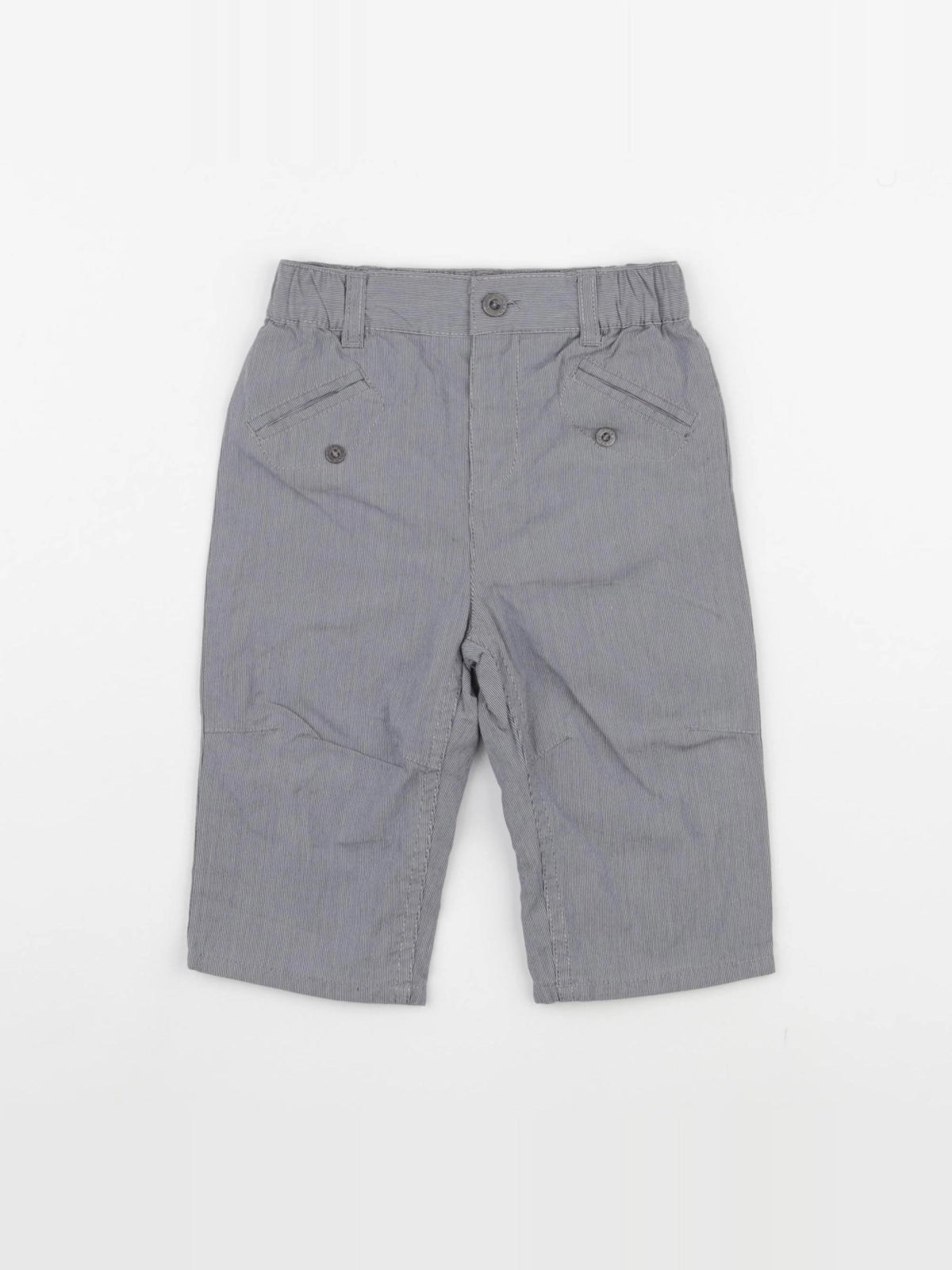 DPAM - pantalon bleu, blanc - 6 mois