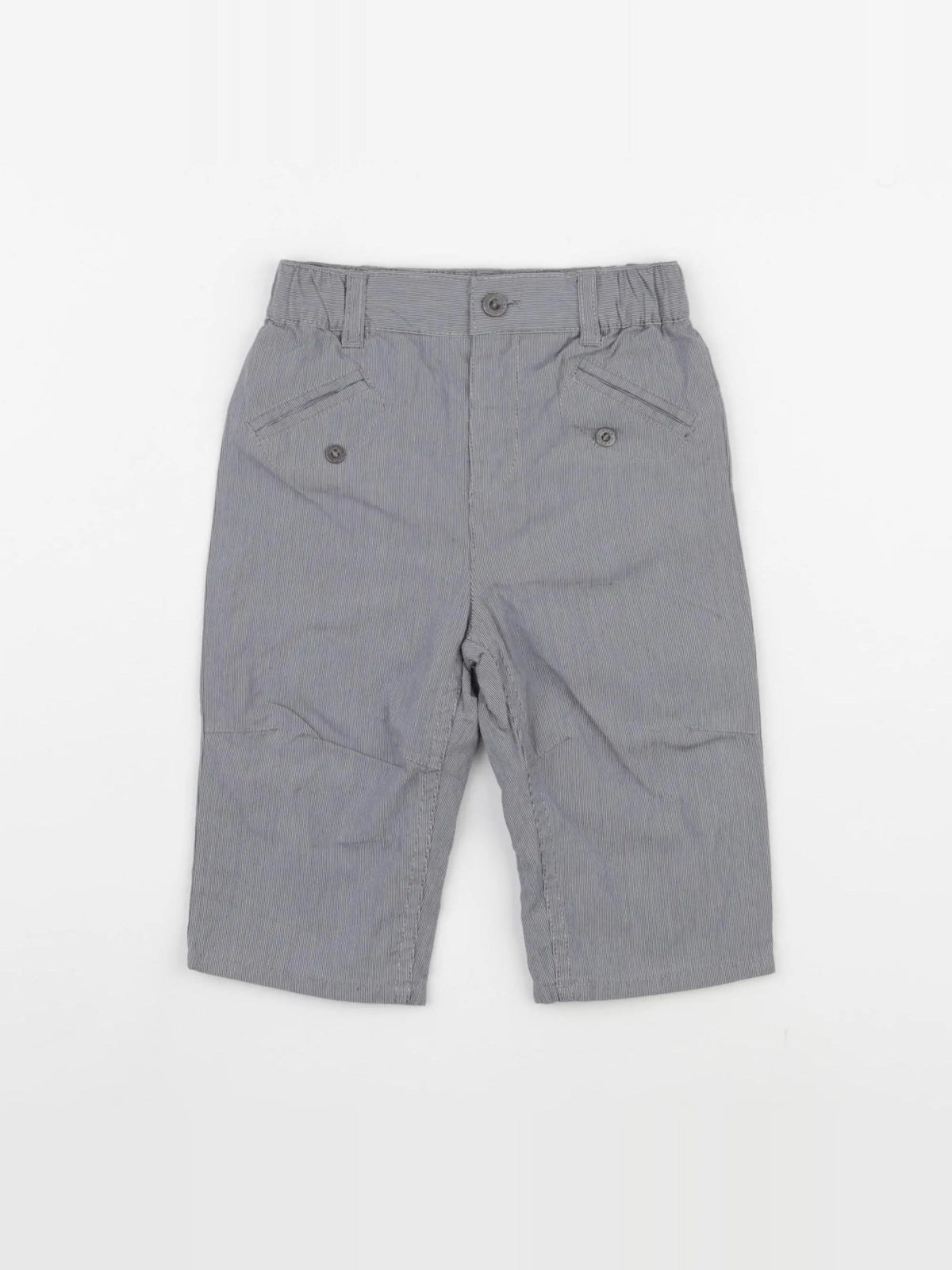 DPAM - pantalon bleu, blanc - 6 mois