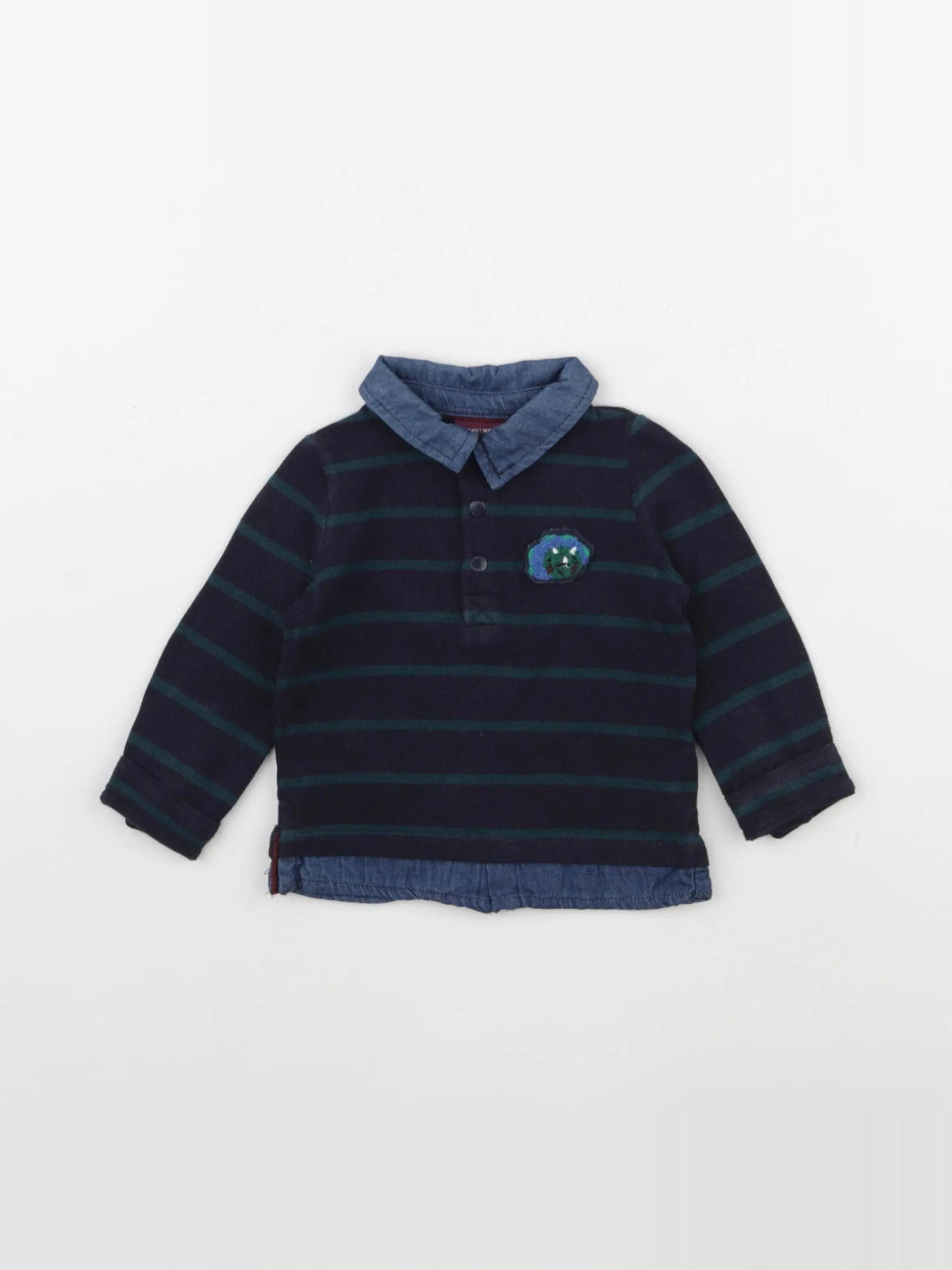 Sergent Major - polo bleu - 6 mois