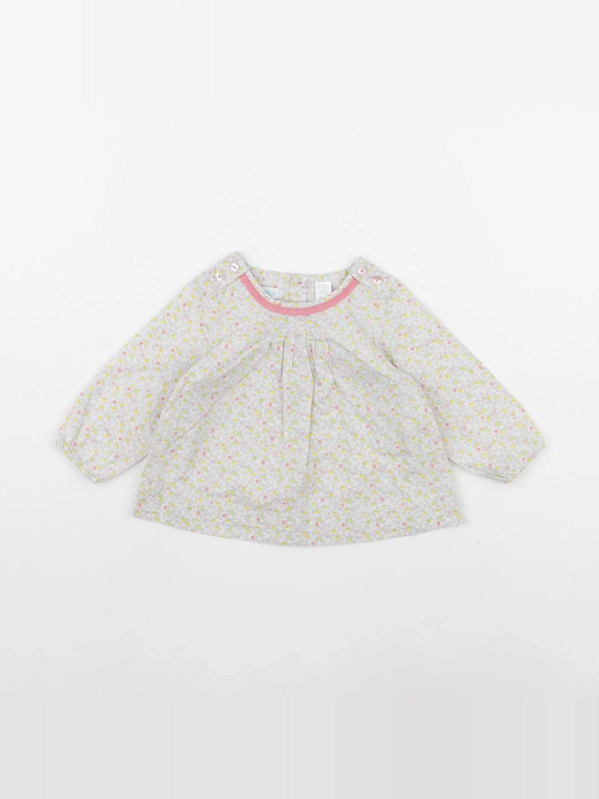 Obaïbi - blouse multicolore - 6 mois