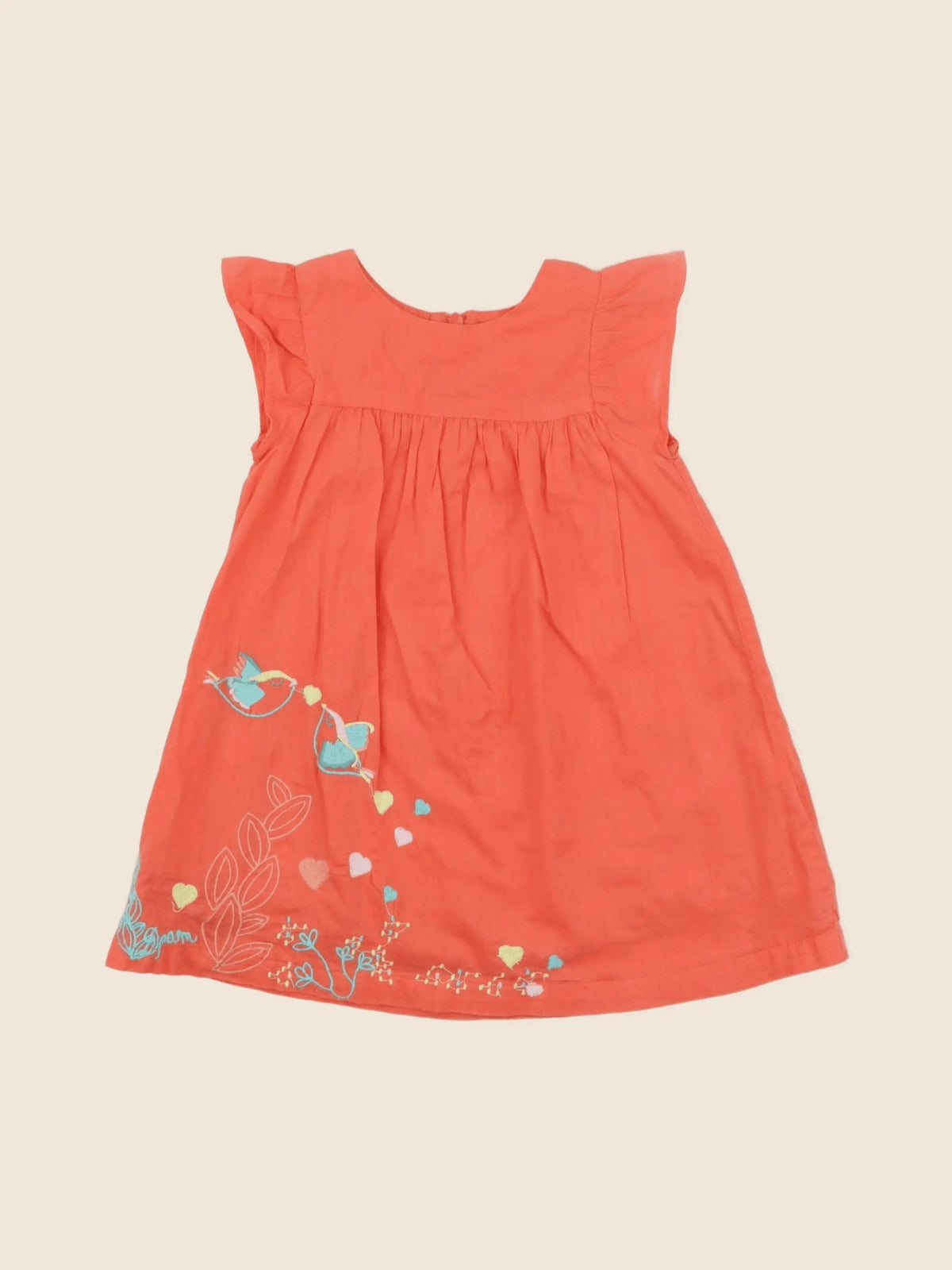 DPAM - robe orange - 12 mois