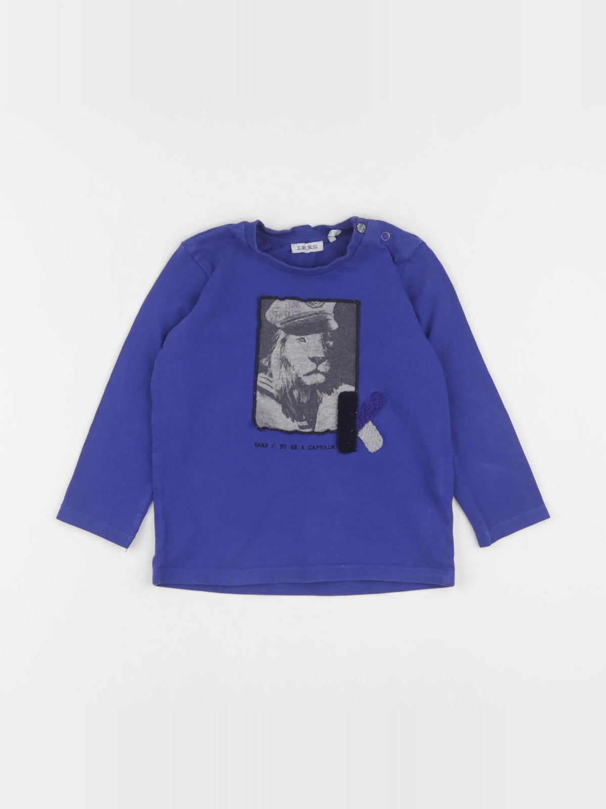 IKKS - tee-shirt bleu - 18 mois