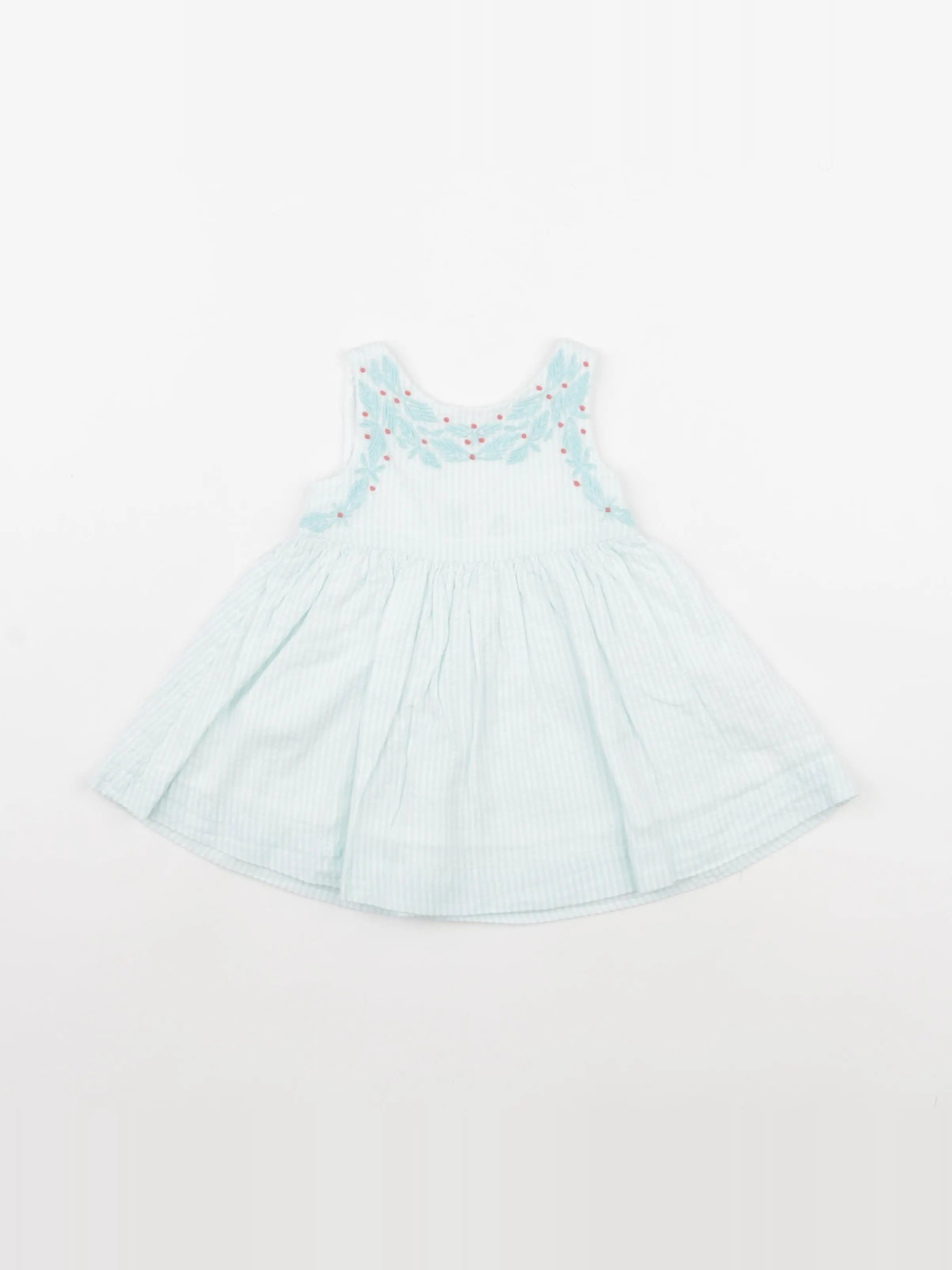 Obaïbi - robe blanc, vert - 3 mois