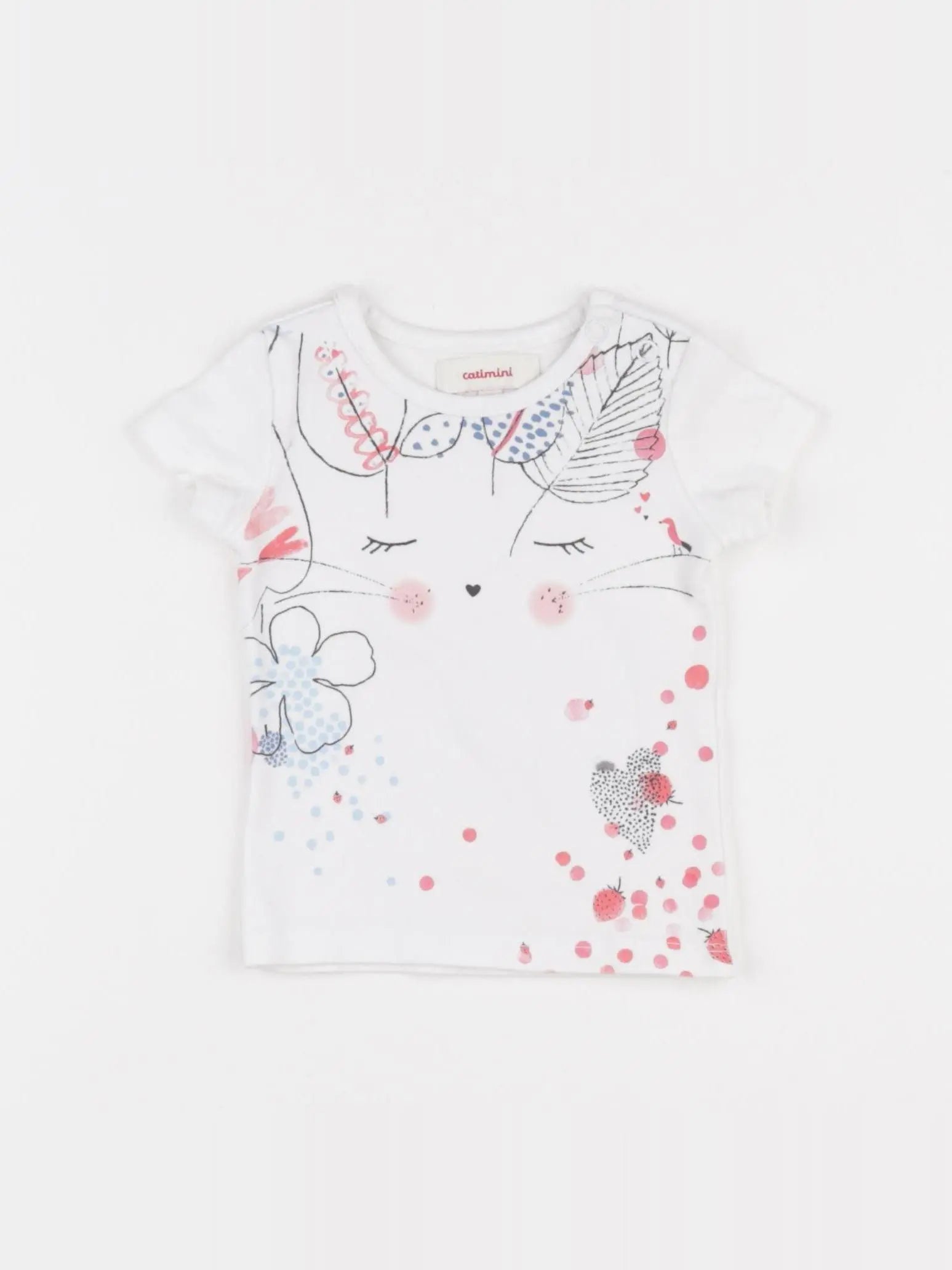 Catimini - tee-shirt blanc - 6 mois